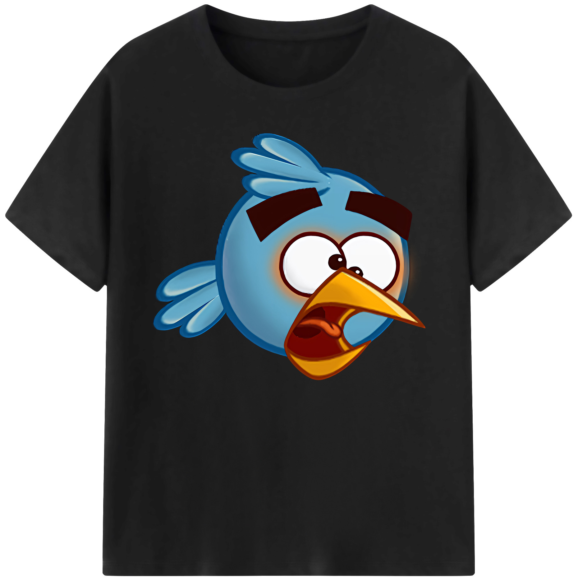 （画像用） Angry Birds アングリーバード 綿100％ メンズ半袖Tシャツ｜肌触りやわらか＆通気性