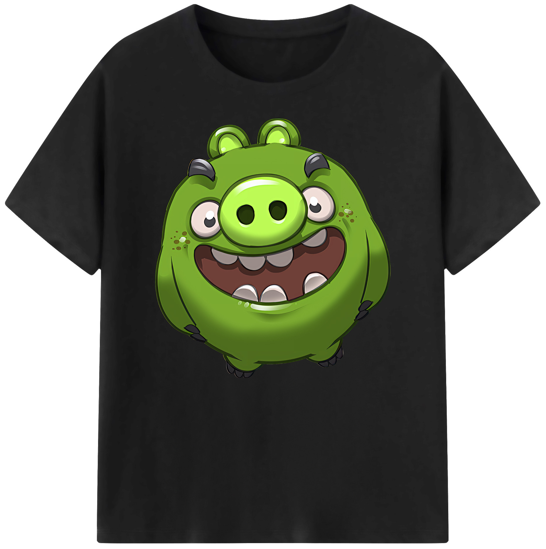 （画像用） Angry Birds アングリーバード 綿100％ メンズ半袖Tシャツ｜肌触りやわらか＆通気性
