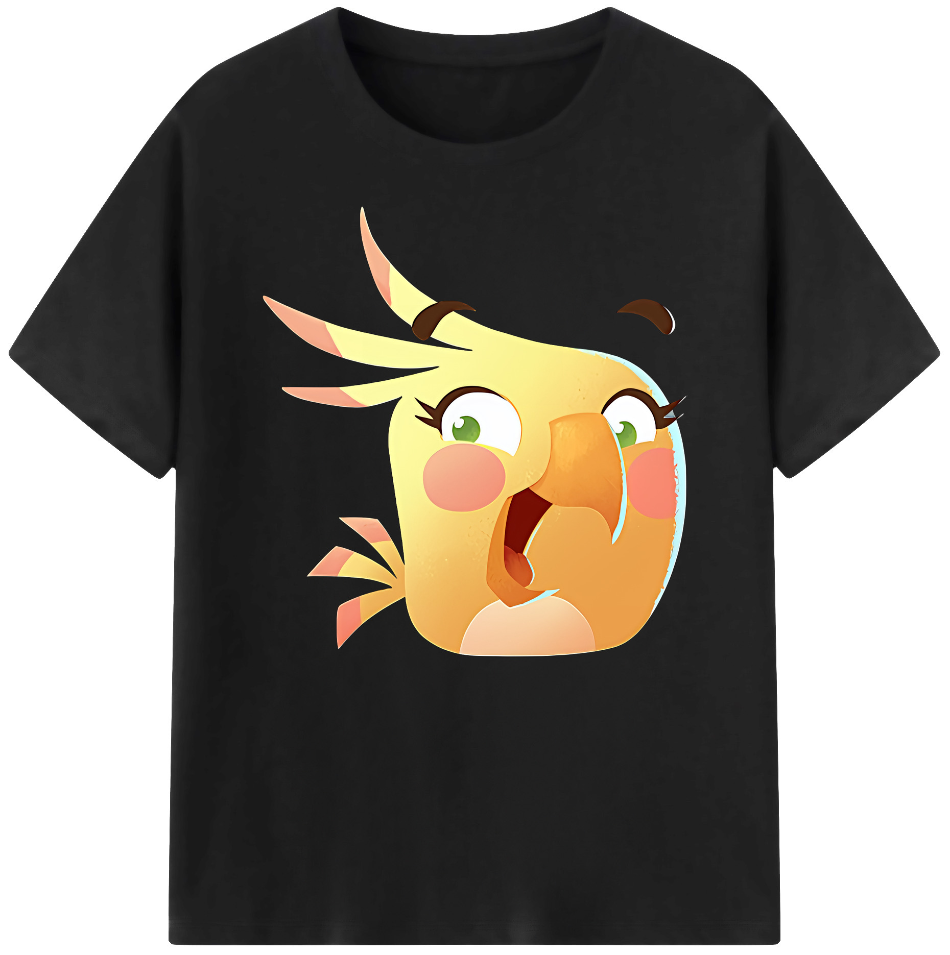 （画像用） Angry Birds アングリーバード 綿100％ メンズ半袖Tシャツ｜肌触りやわらか＆通気性