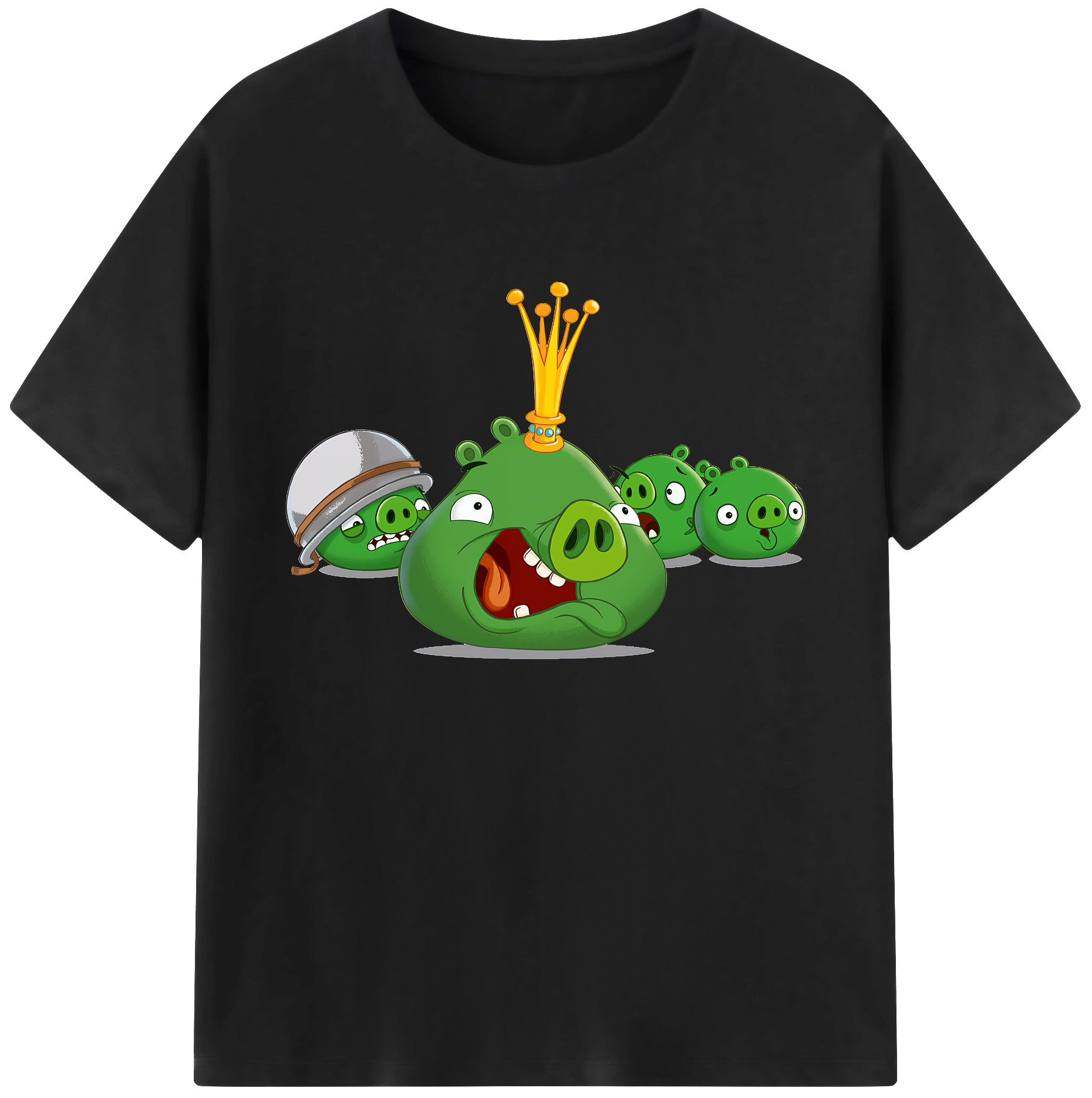 （画像用） Angry Birds アングリーバード 綿100％ メンズ半袖Tシャツ｜肌触りやわらか＆通気性