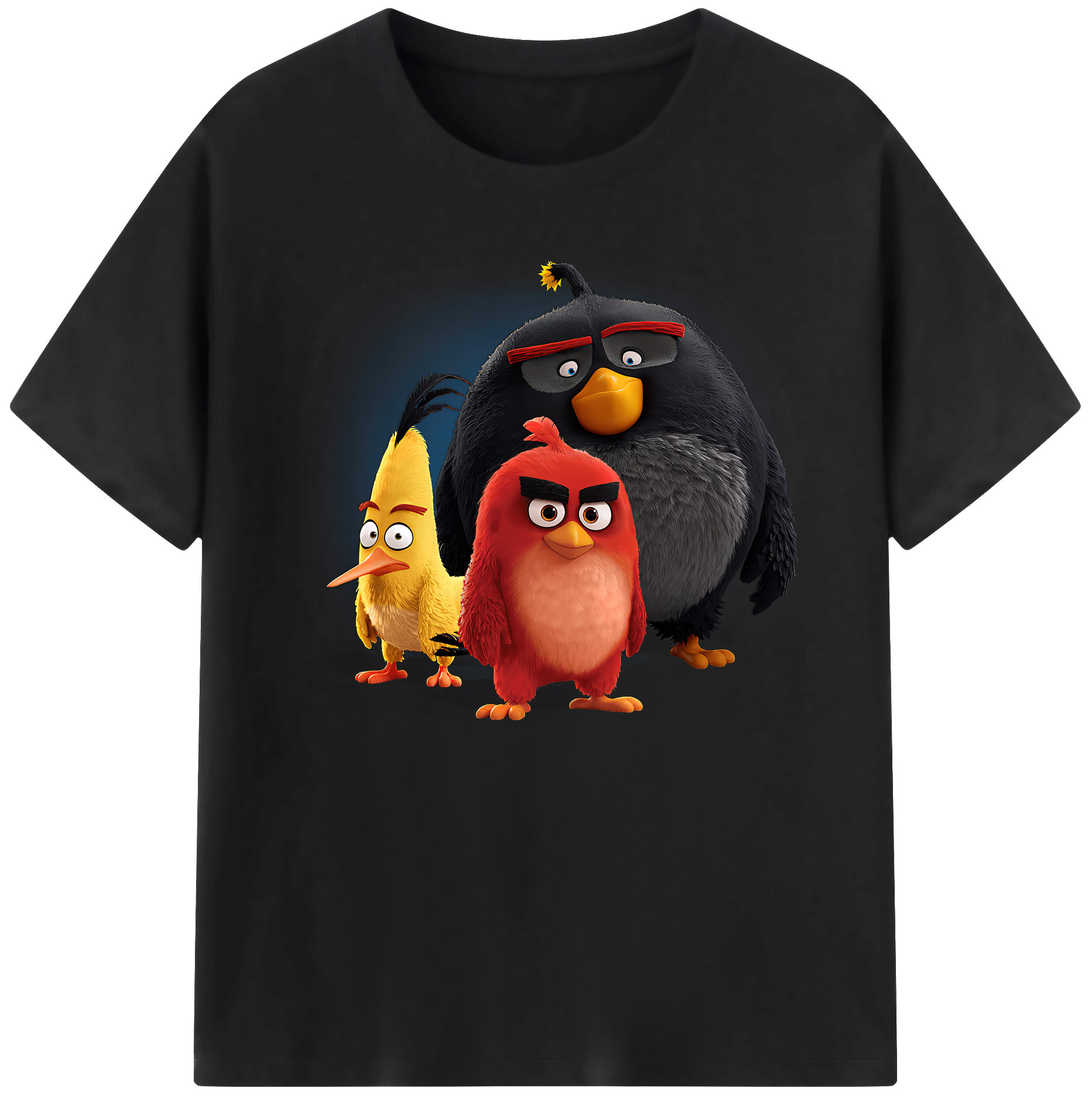 （画像用） Angry Birds アングリーバード 綿100％ メンズ半袖Tシャツ｜肌触りやわらか＆通気性