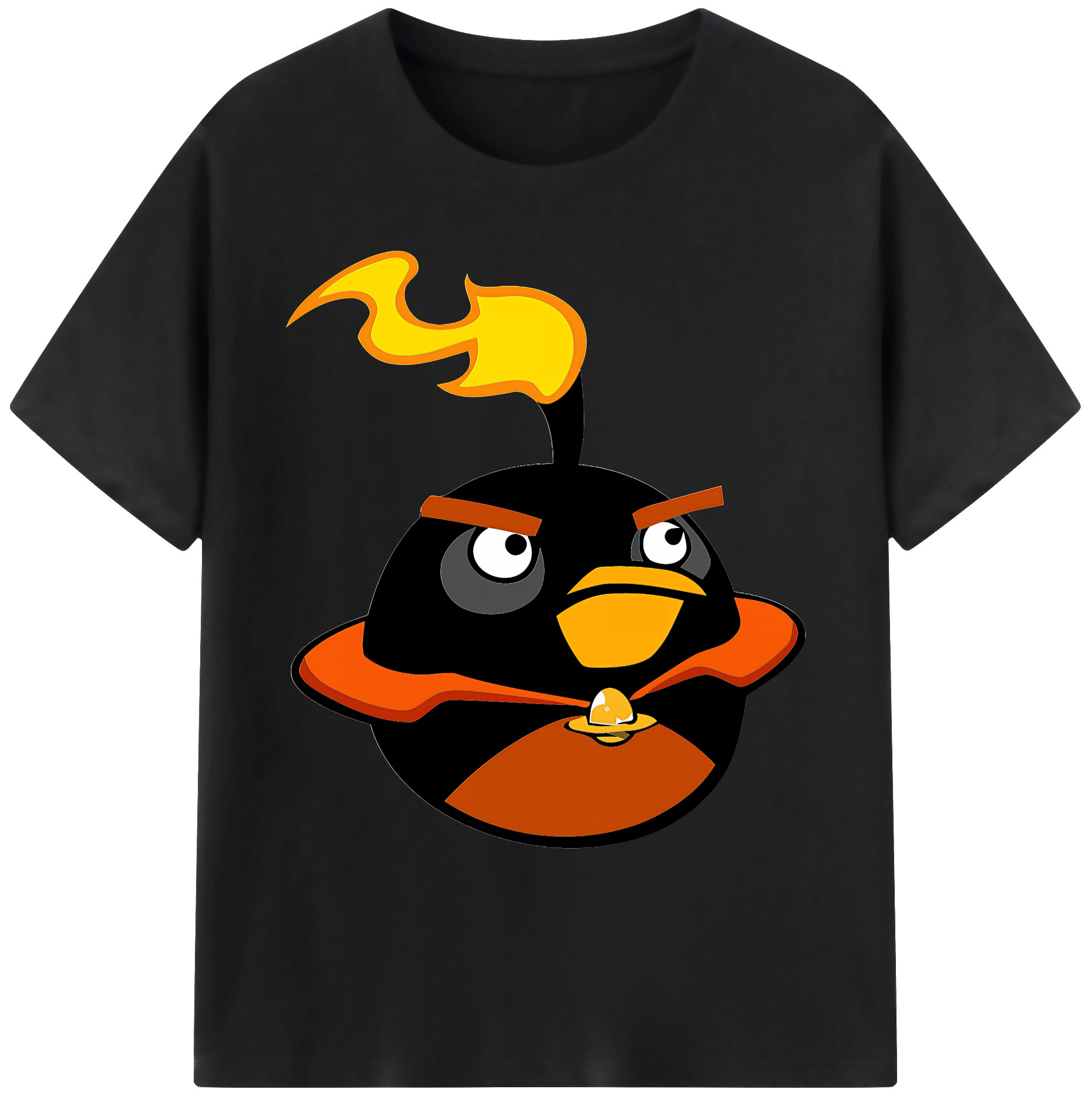 （画像用） Angry Birds アングリーバード 綿100％ メンズ半袖Tシャツ｜肌触りやわらか＆通気性