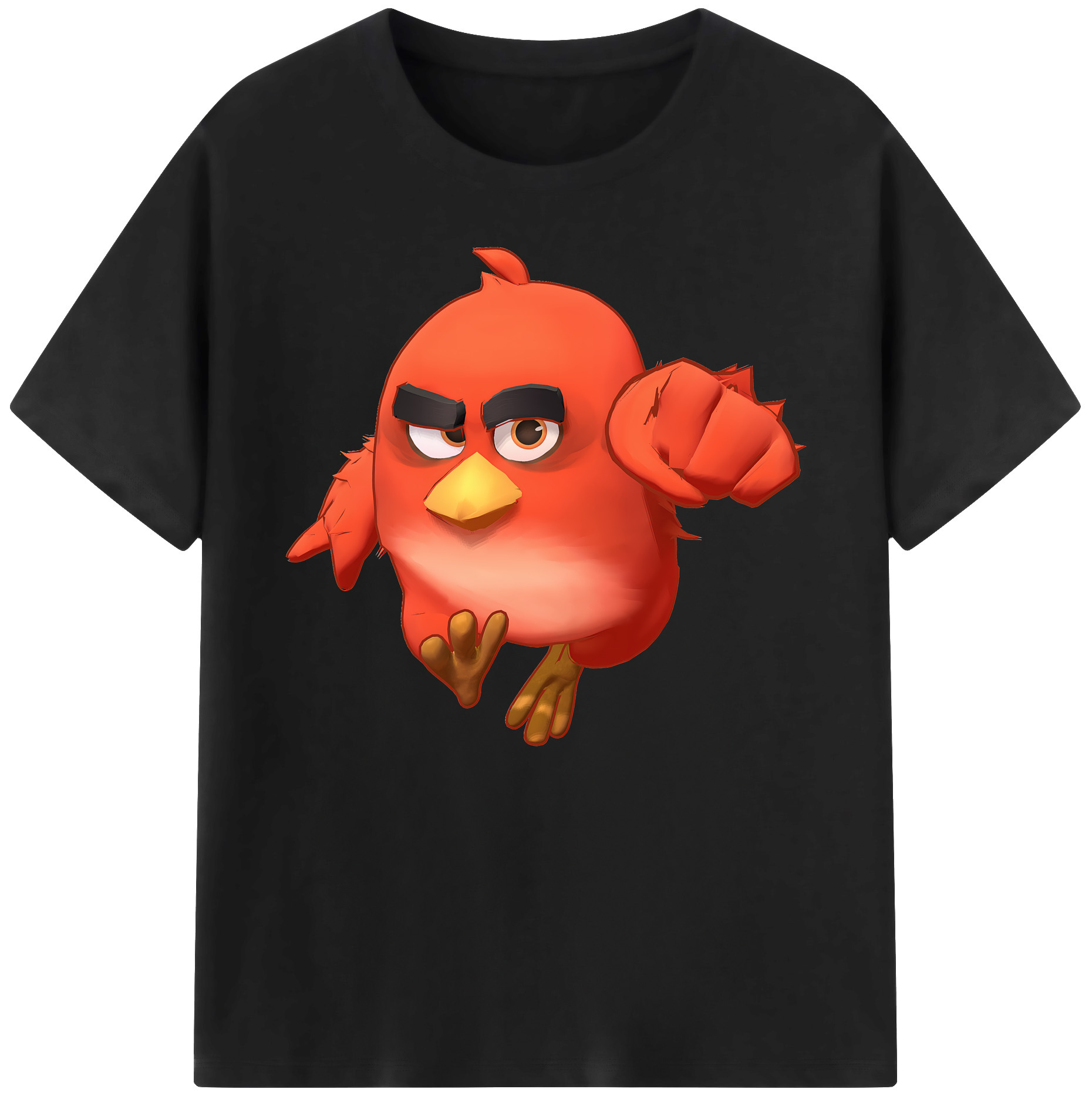 （画像用） Angry Birds アングリーバード 綿100％ メンズ半袖Tシャツ｜肌触りやわらか＆通気性