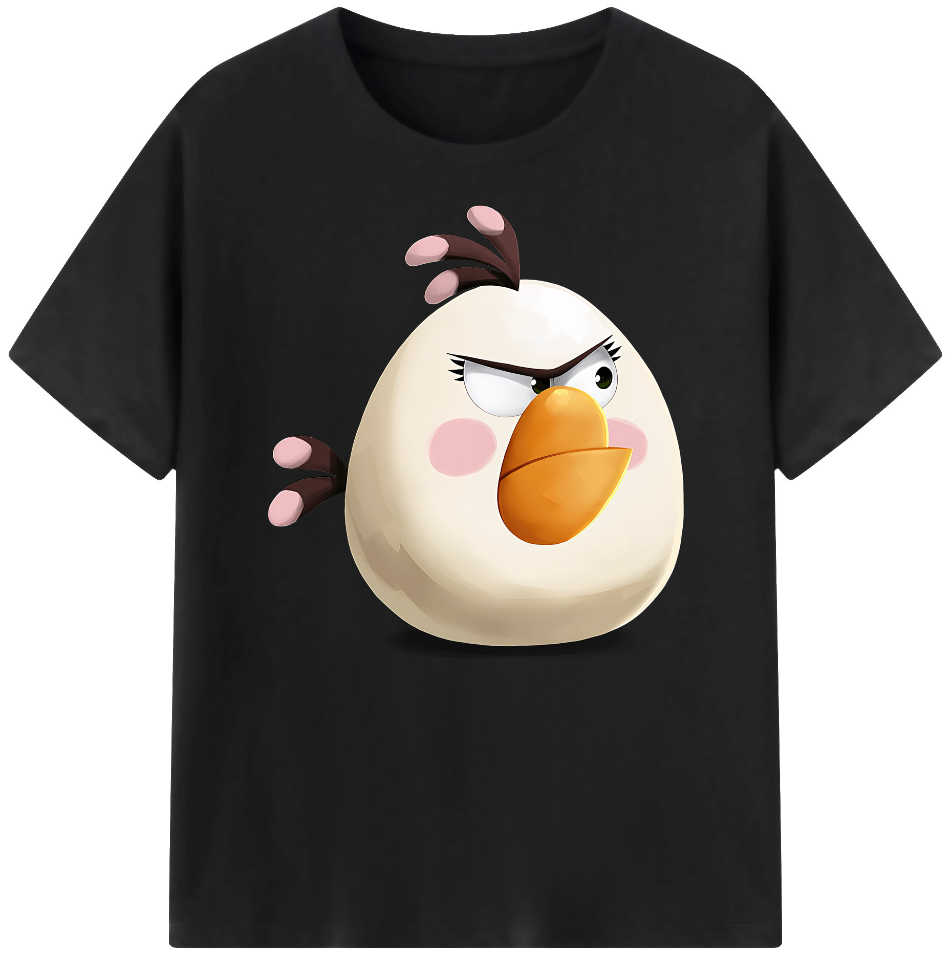 （画像用） Angry Birds アングリーバード 綿100％ メンズ半袖Tシャツ｜肌触りやわらか＆通気性