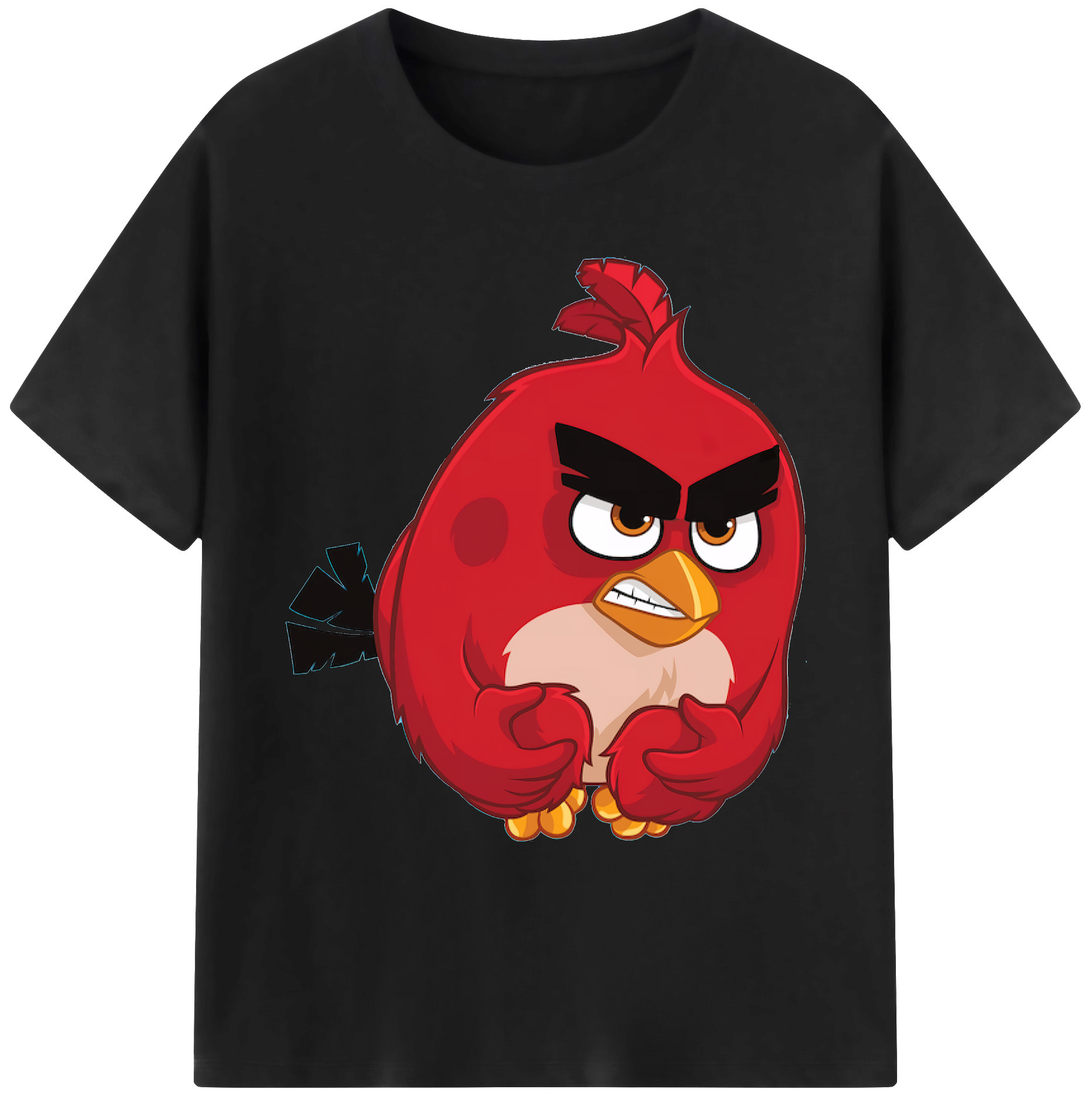 （画像用） Angry Birds アングリーバード 綿100％ メンズ半袖Tシャツ｜肌触りやわらか＆通気性