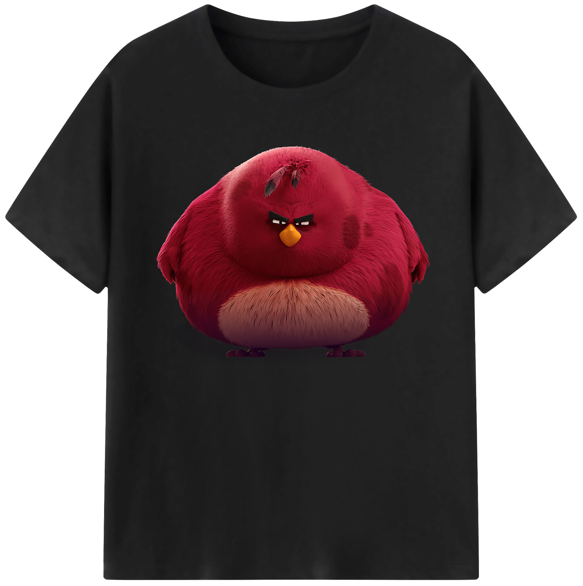 （画像用） Angry Birds アングリーバード 綿100％ メンズ半袖Tシャツ｜肌触りやわらか＆通気性