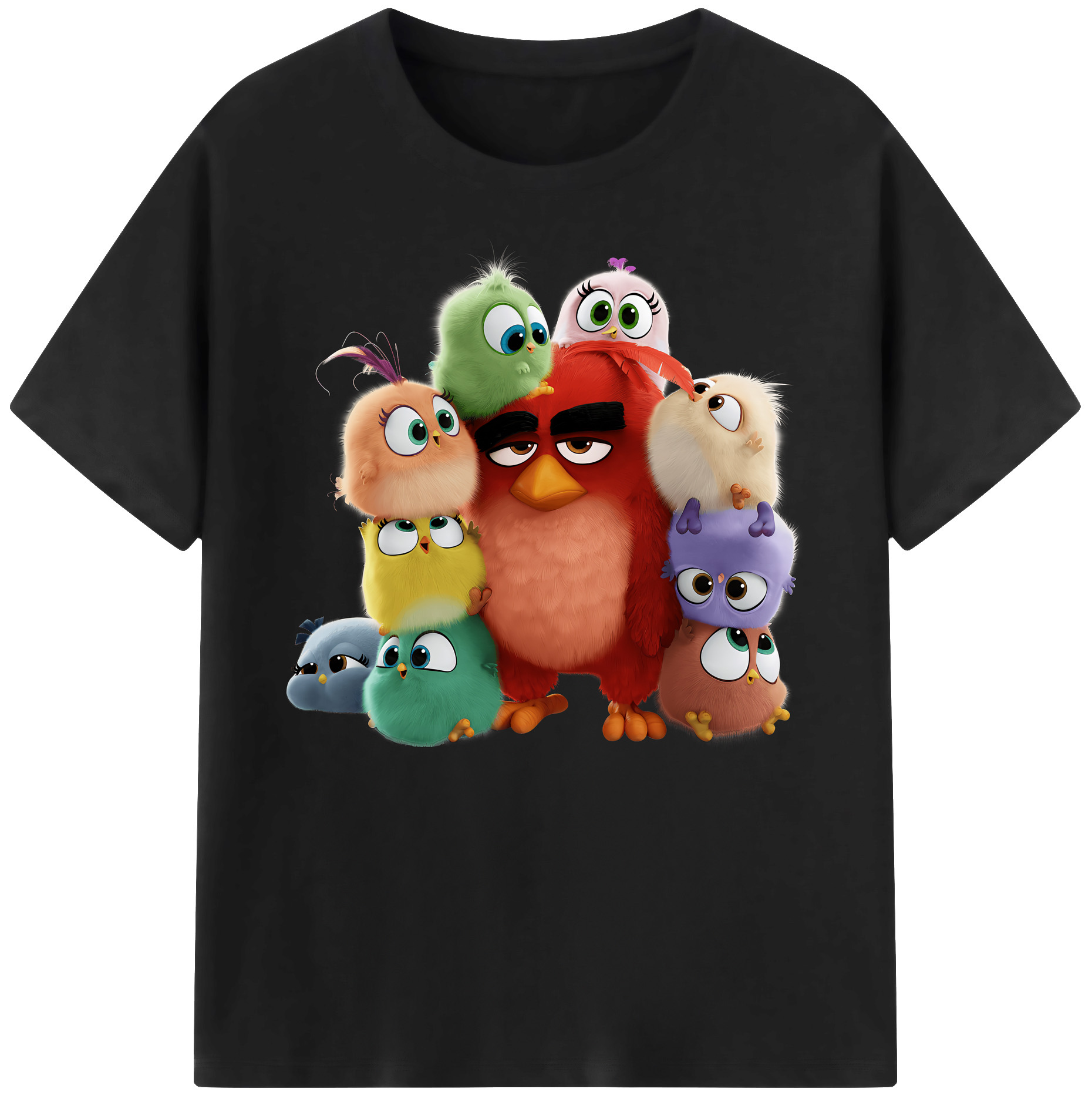 （画像用） Angry Birds アングリーバード 綿100％ メンズ半袖Tシャツ｜肌触りやわらか＆通気性