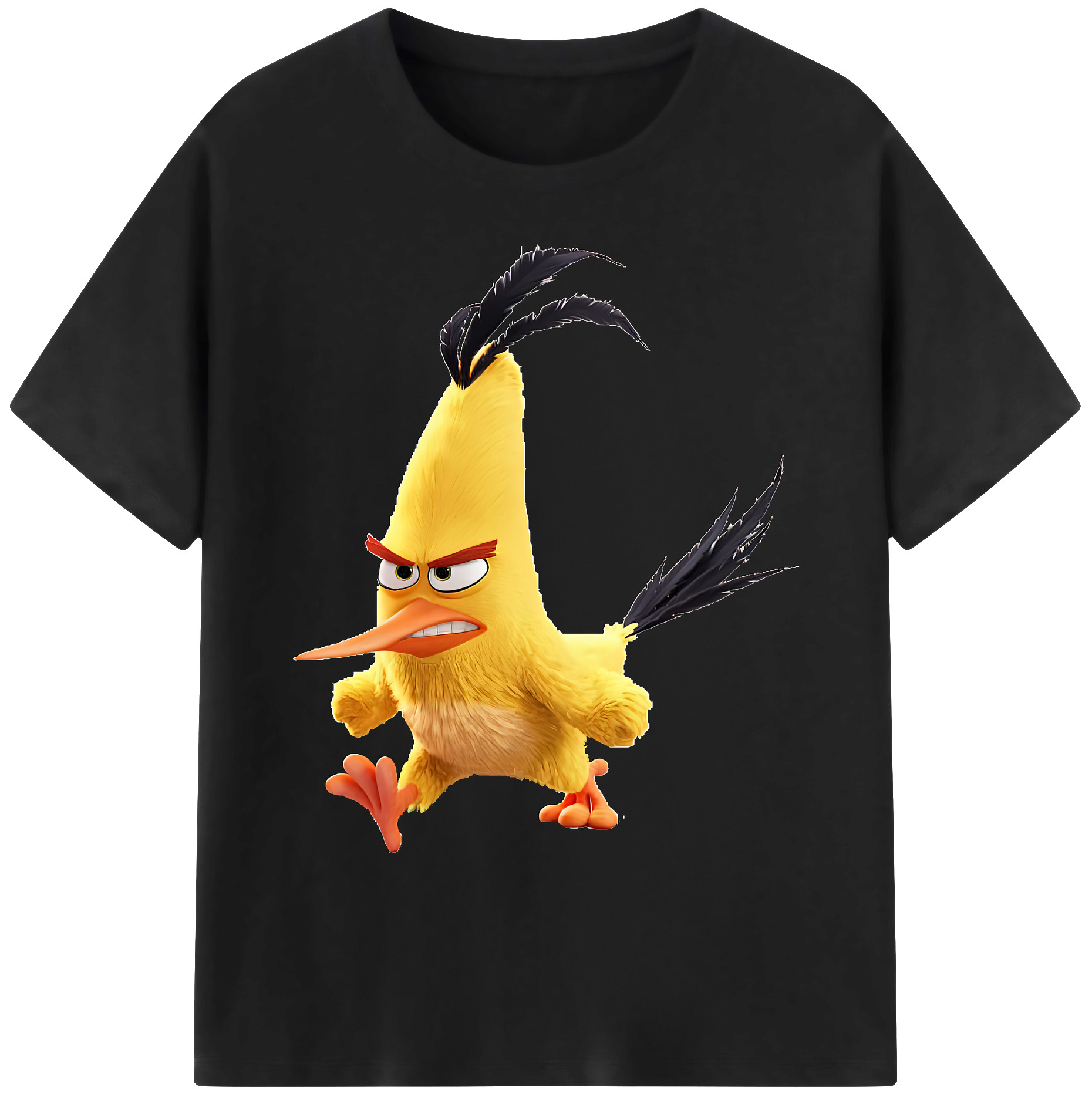 （画像用） Angry Birds アングリーバード 綿100％ メンズ半袖Tシャツ｜肌触りやわらか＆通気性