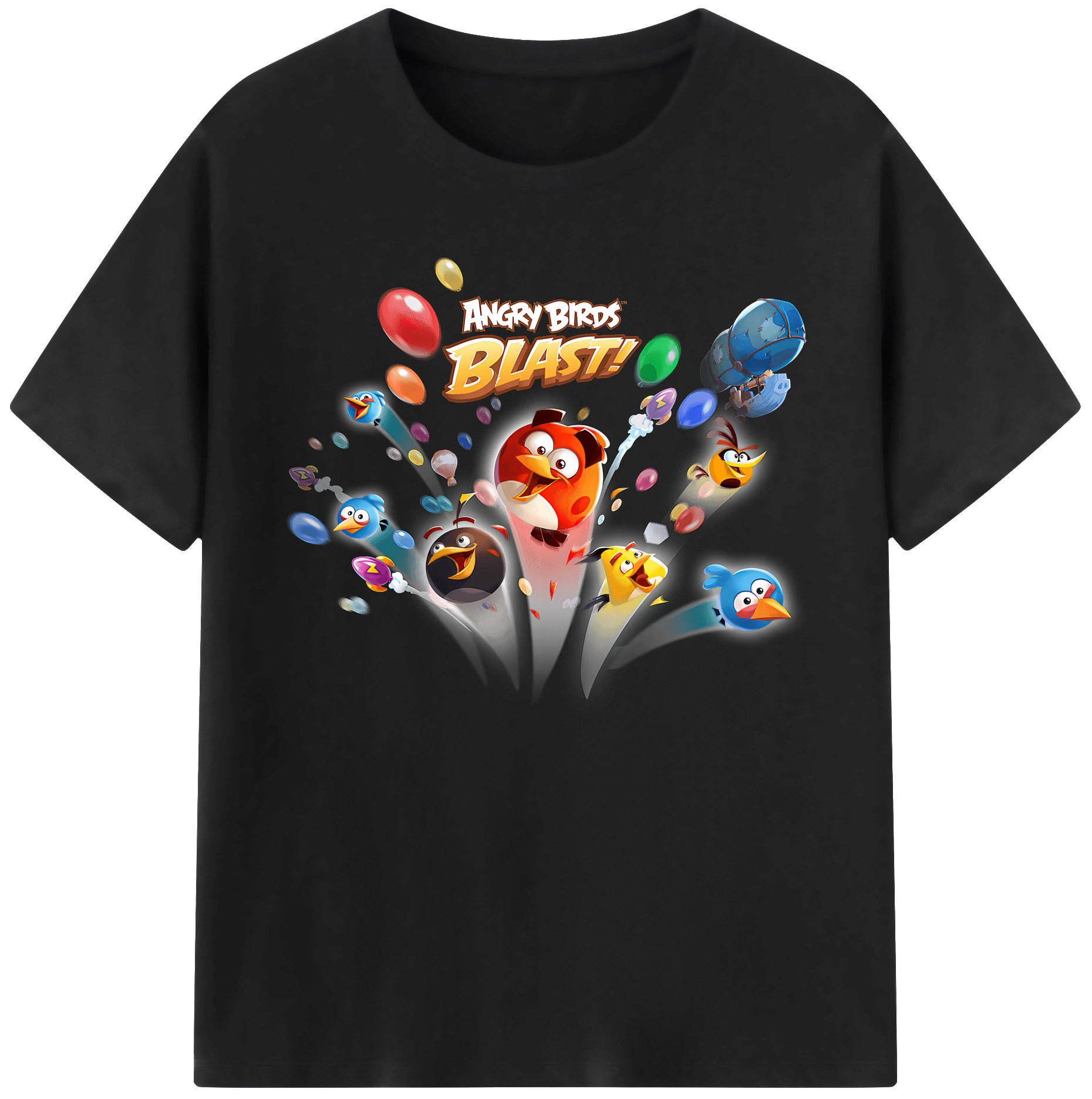 （画像用） Angry Birds アングリーバード 綿100％ メンズ半袖Tシャツ｜肌触りやわらか＆通気性