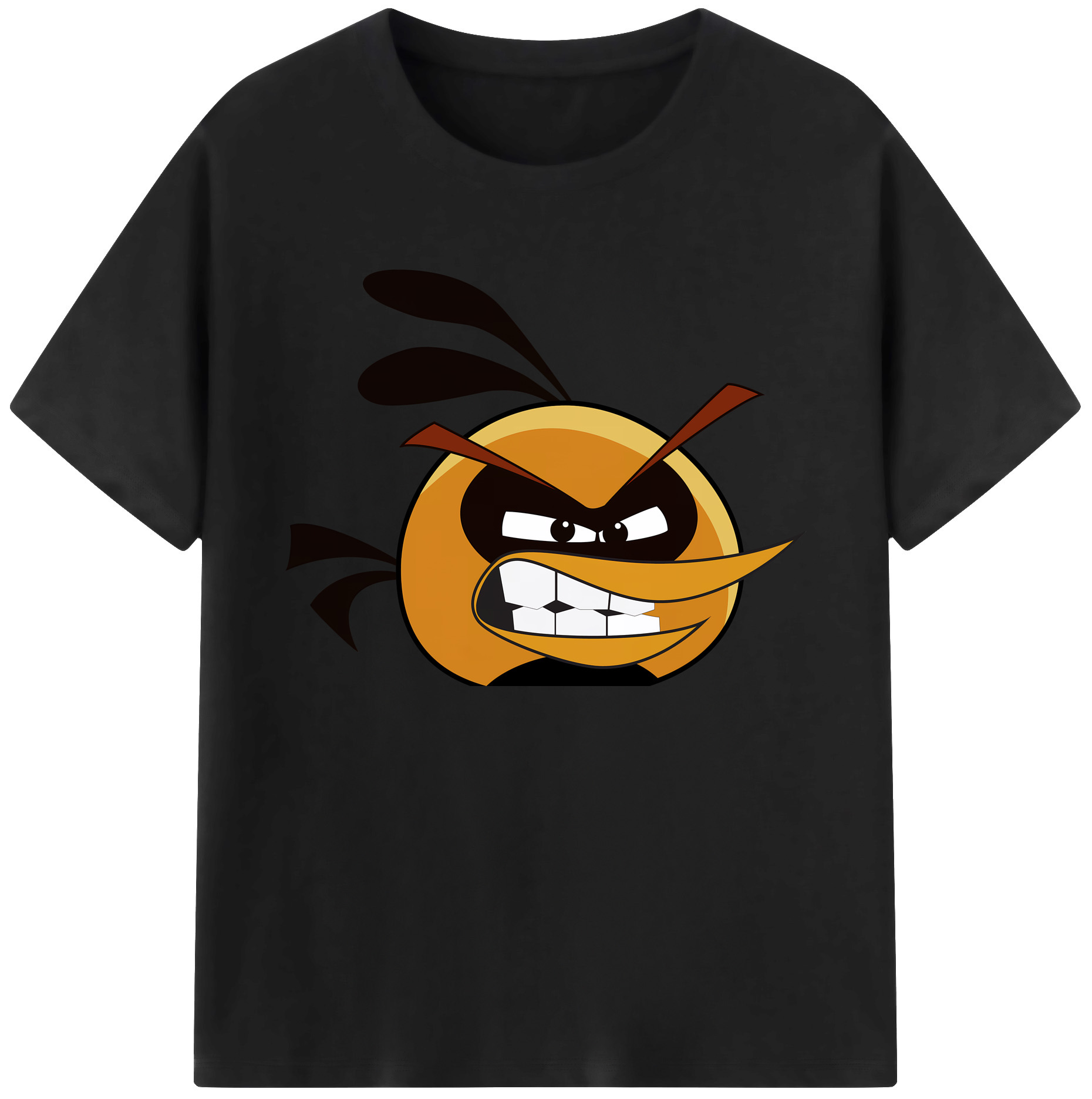 （画像用） Angry Birds アングリーバード 綿100％ メンズ半袖Tシャツ｜肌触りやわらか＆通気性