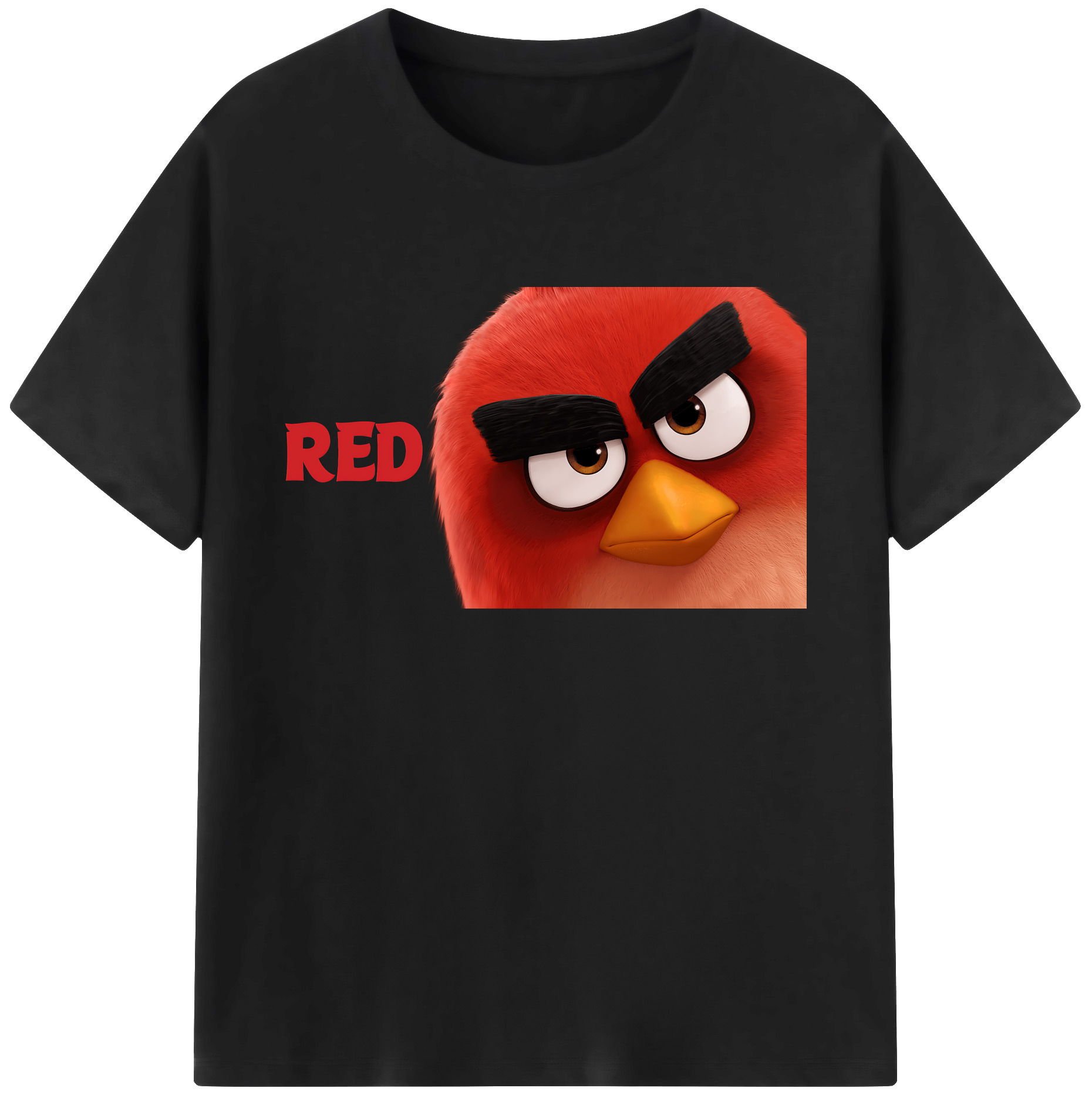 （画像用） Angry Birds アングリーバード 綿100％ メンズ半袖Tシャツ｜肌触りやわらか＆通気性