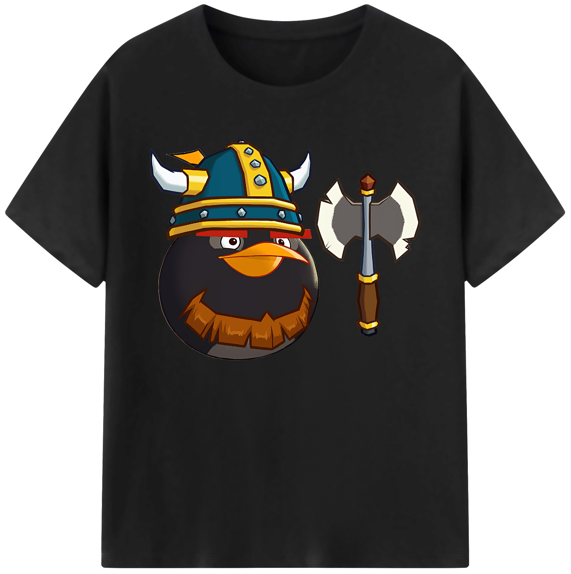 （画像用） Angry Birds アングリーバード 綿100％ メンズ半袖Tシャツ｜肌触りやわらか＆通気性