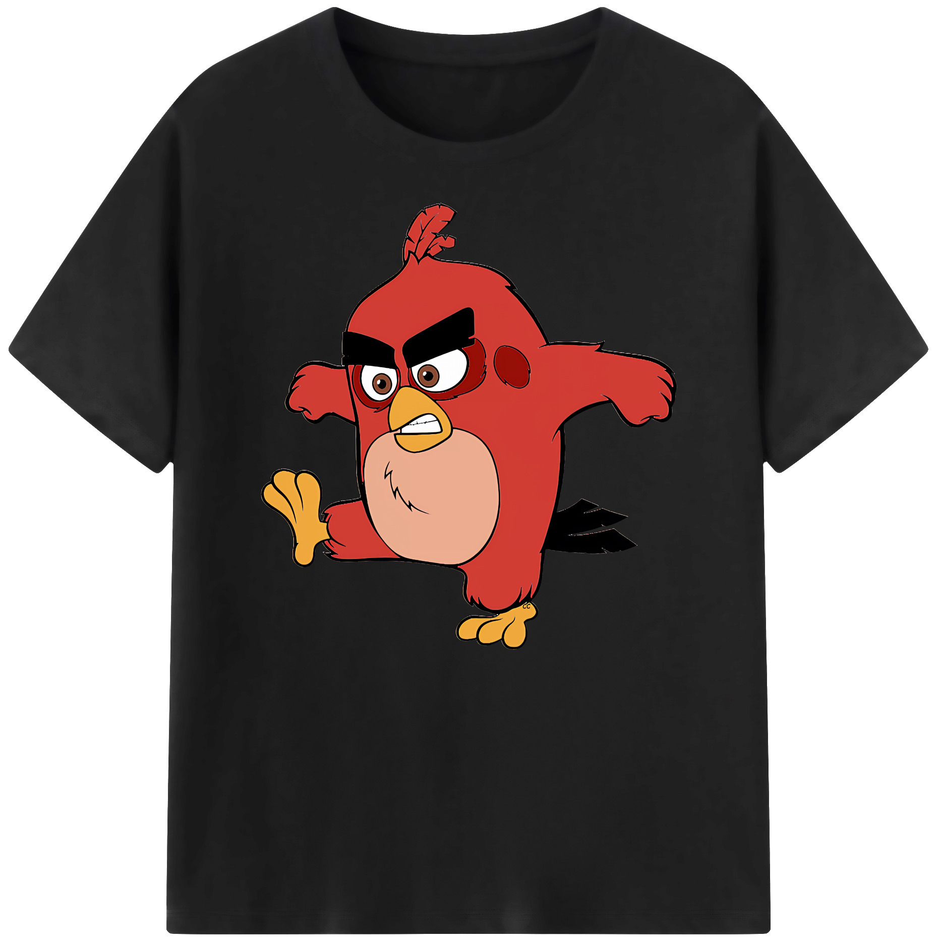 （画像用） Angry Birds アングリーバード 綿100％ メンズ半袖Tシャツ｜肌触りやわらか＆通気性
