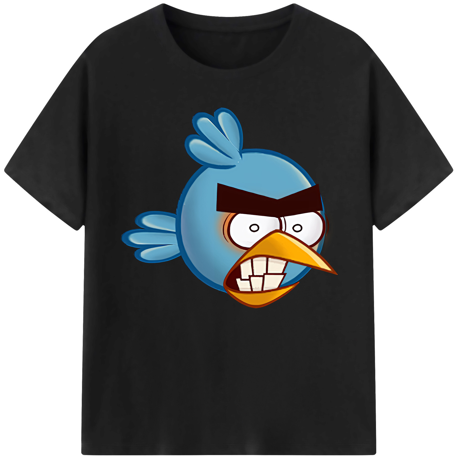 （画像用） Angry Birds アングリーバード 綿100％ メンズ半袖Tシャツ｜肌触りやわらか＆通気性