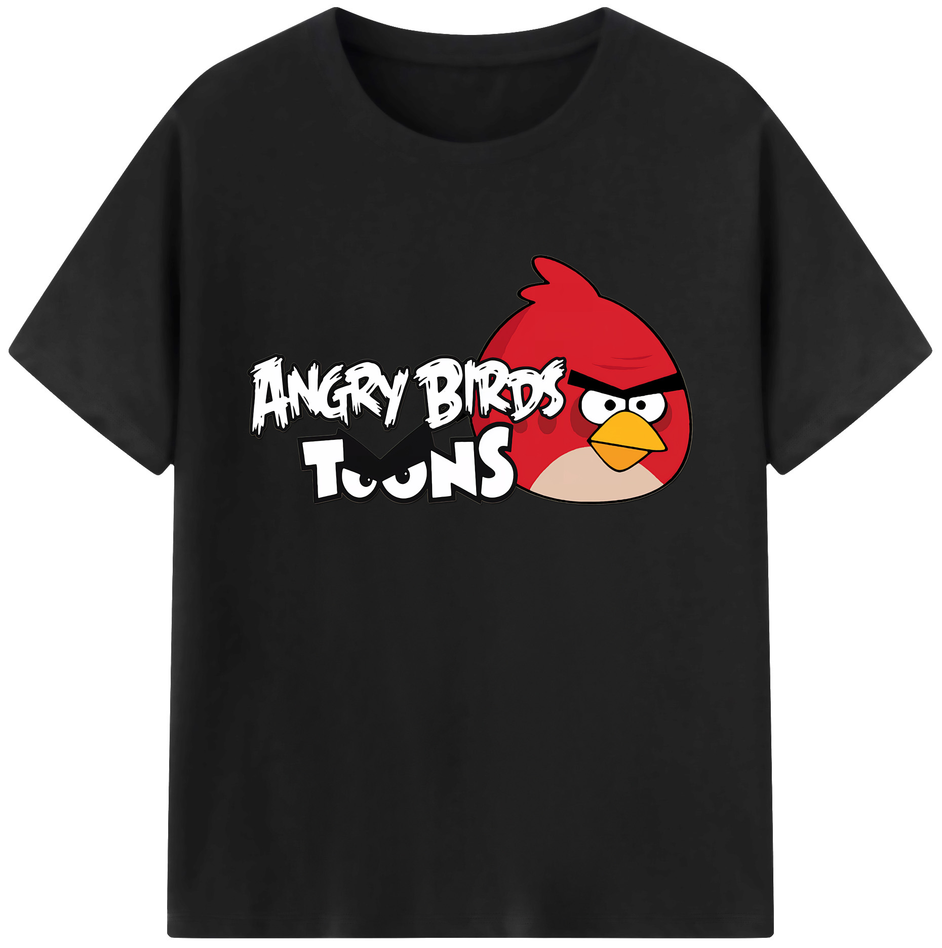 （画像用） Angry Birds アングリーバード 綿100％ メンズ半袖Tシャツ｜肌触りやわらか＆通気性