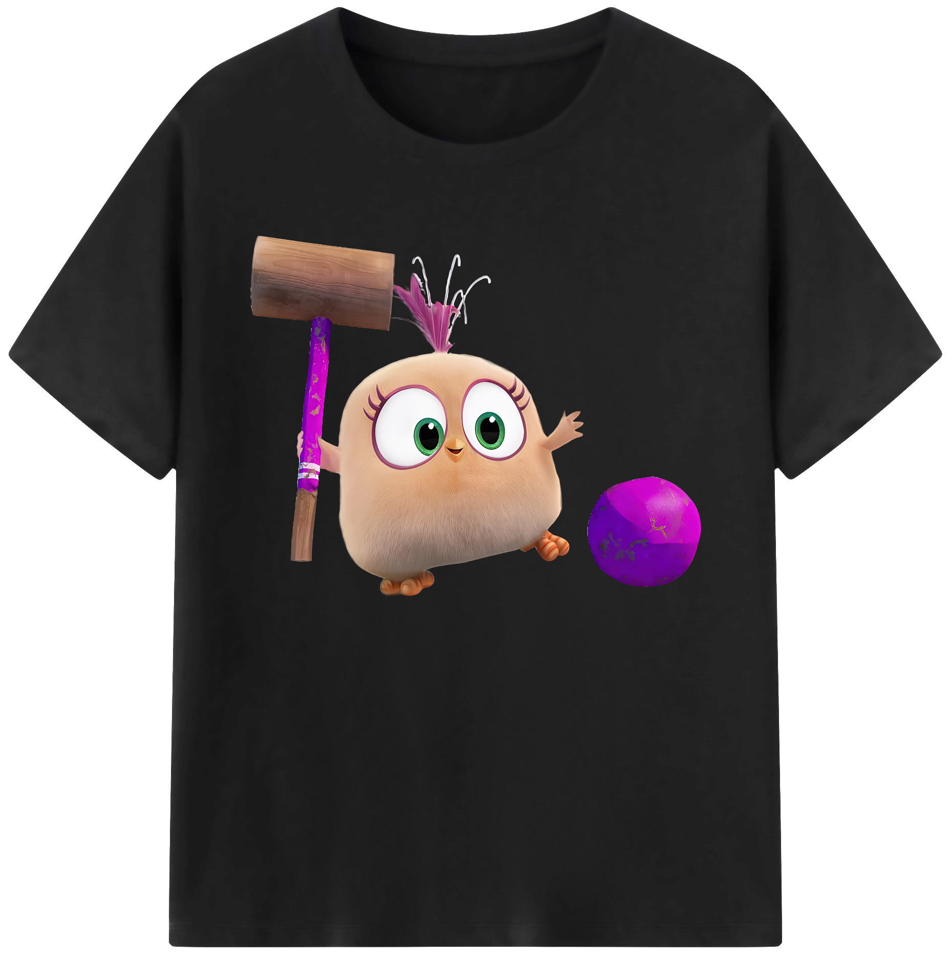 （画像用） Angry Birds アングリーバード 綿100％ メンズ半袖Tシャツ｜肌触りやわらか＆通気性