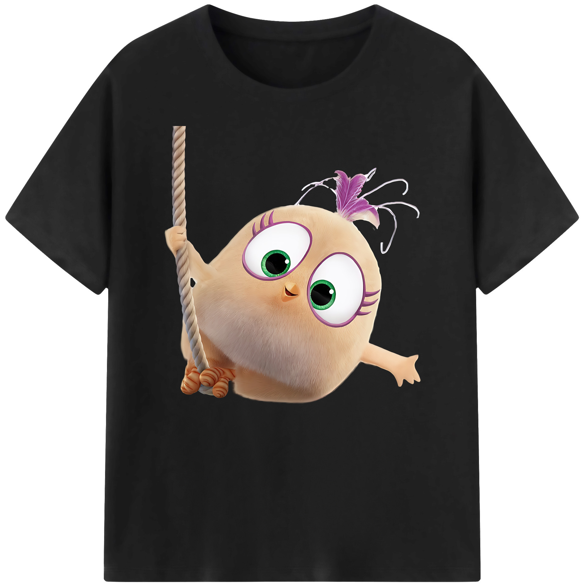 （画像用） Angry Birds アングリーバード 綿100％ メンズ半袖Tシャツ｜肌触りやわらか＆通気性