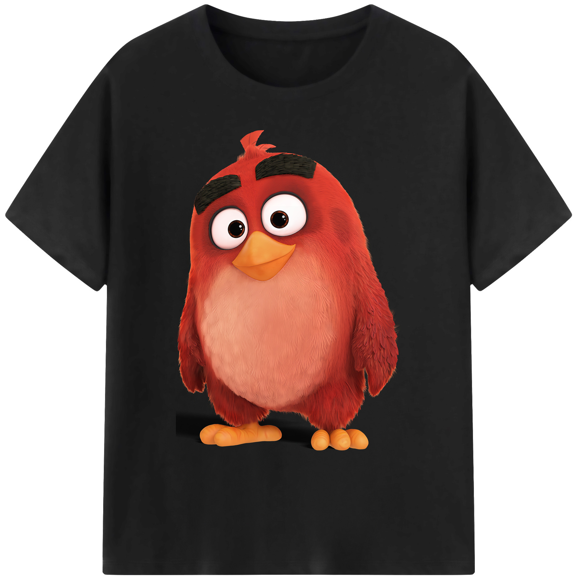 （画像用） Angry Birds アングリーバード 綿100％ メンズ半袖Tシャツ｜肌触りやわらか＆通気性