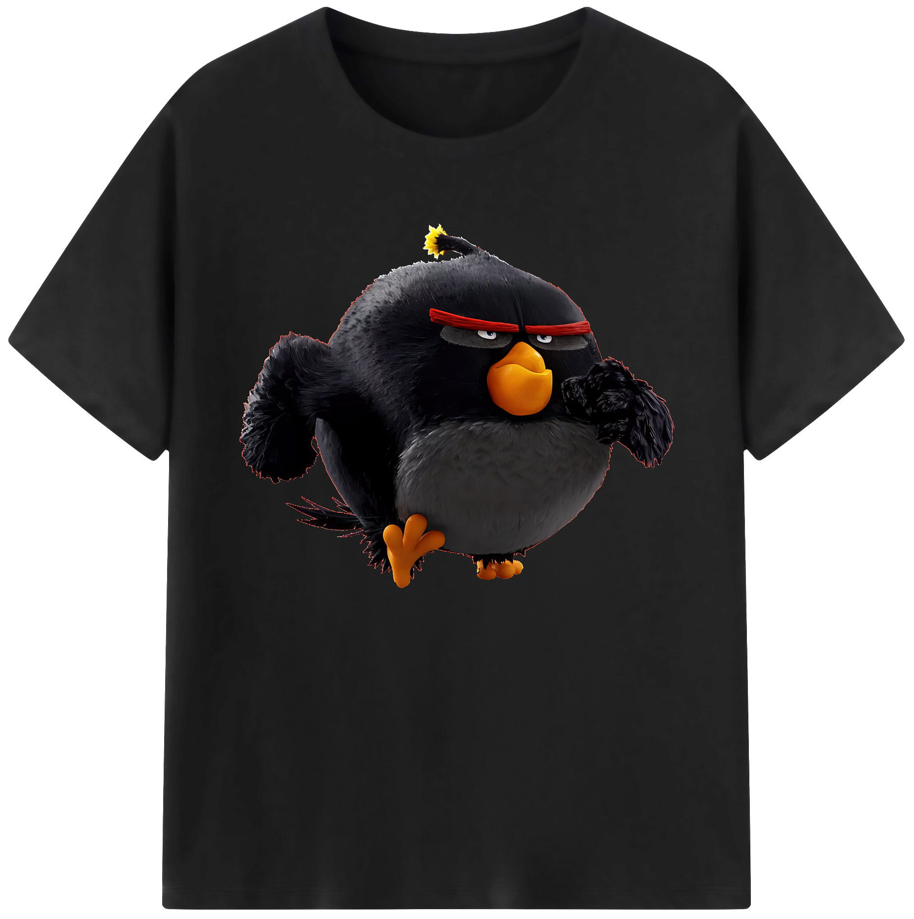 （画像用） Angry Birds アングリーバード 綿100％ メンズ半袖Tシャツ｜肌触りやわらか＆通気性