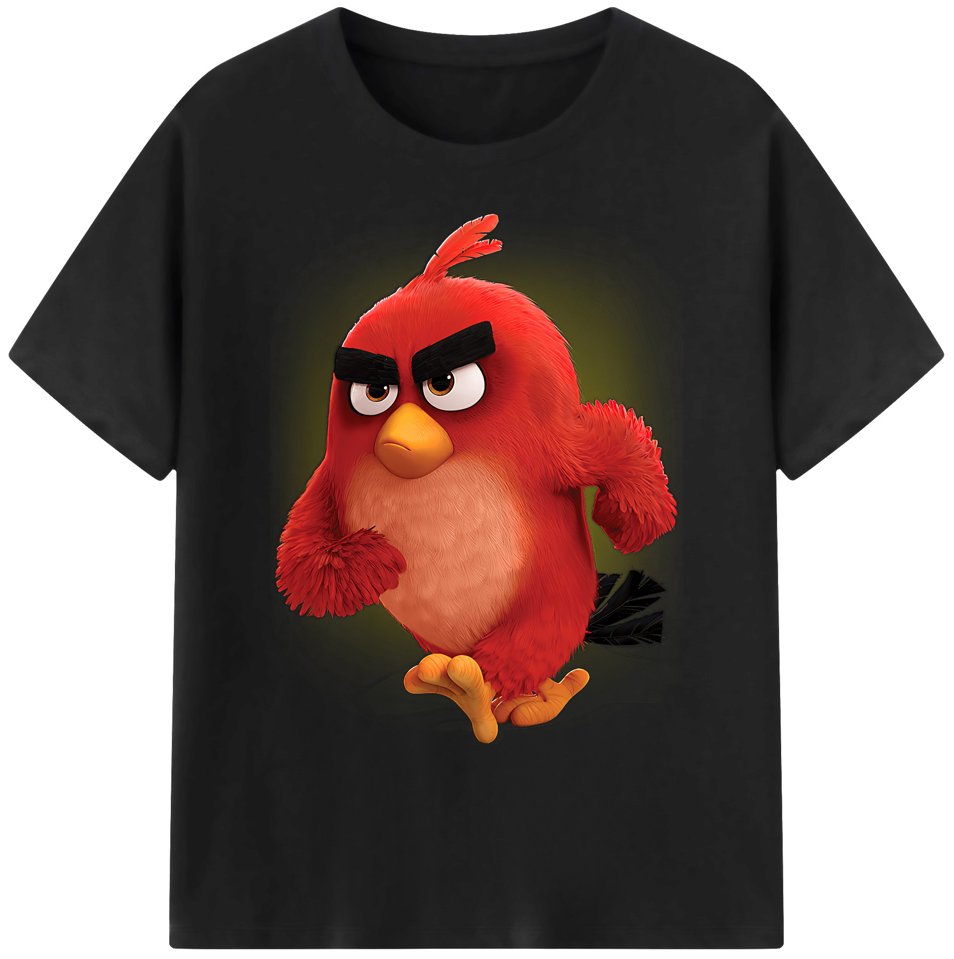 （画像用） Angry Birds アングリーバード 綿100％ メンズ半袖Tシャツ｜肌触りやわらか＆通気性