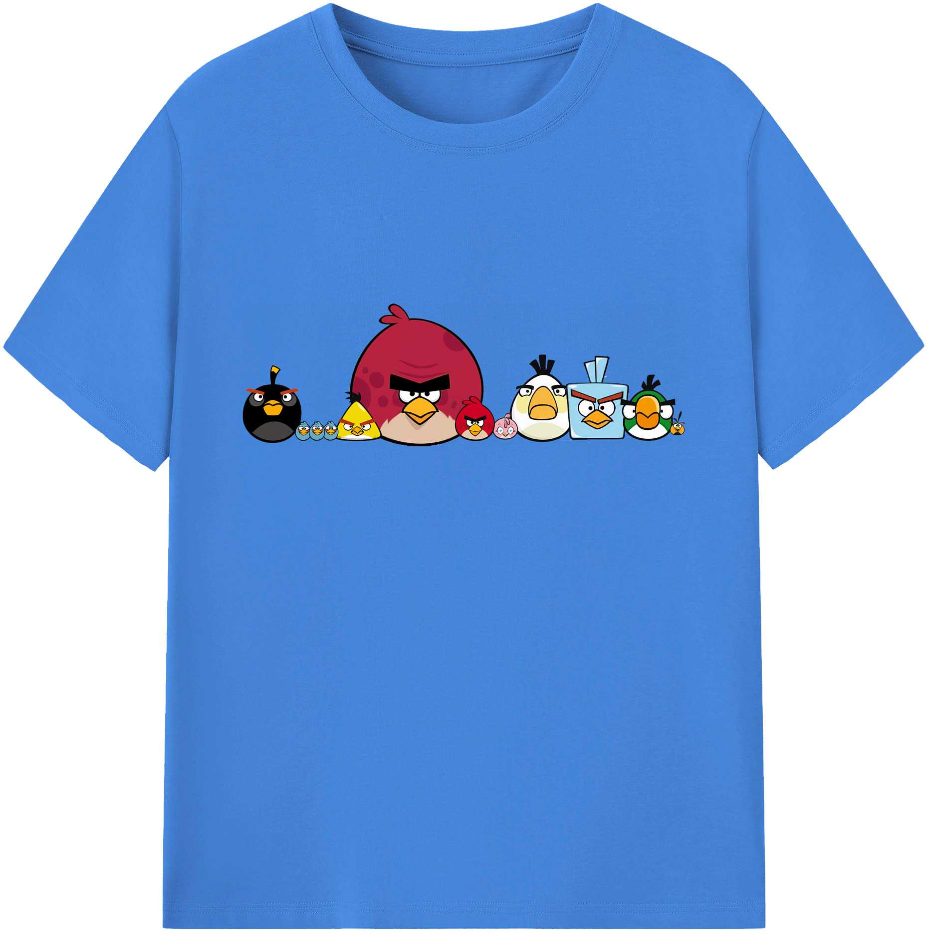 （画像用） Angry Birds アングリーバード 綿100％ メンズ半袖Tシャツ｜肌触りやわらか＆通気性