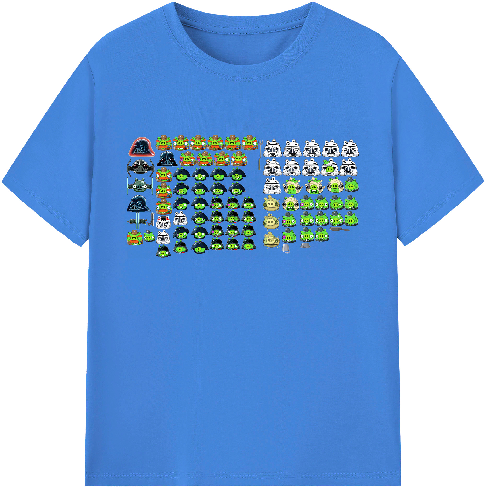 （画像用） Angry Birds アングリーバード 綿100％ メンズ半袖Tシャツ｜肌触りやわらか＆通気性