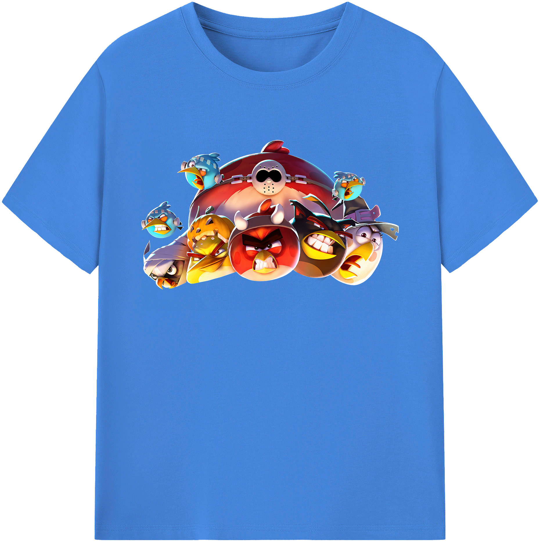 （画像用） Angry Birds アングリーバード 綿100％ メンズ半袖Tシャツ｜肌触りやわらか＆通気性