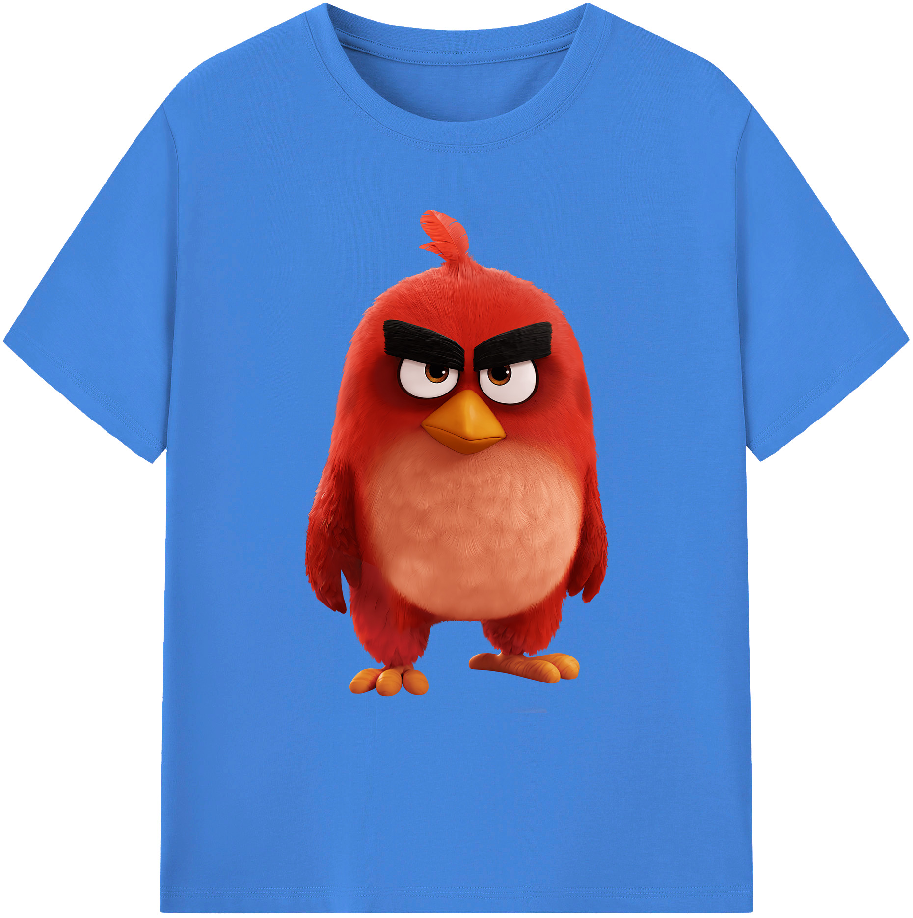 （画像用） Angry Birds アングリーバード 綿100％ メンズ半袖Tシャツ｜肌触りやわらか＆通気性