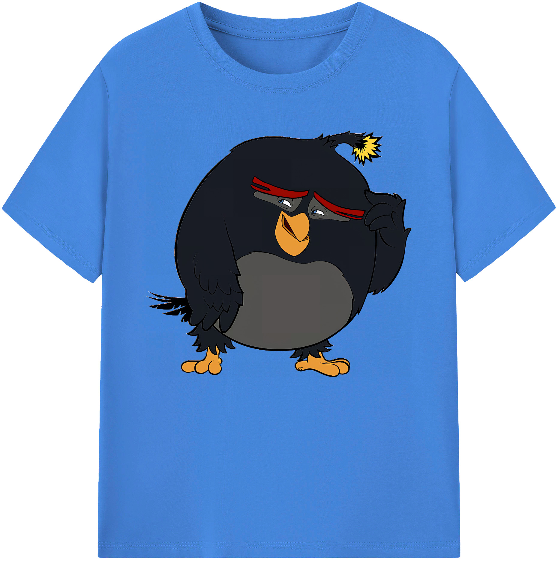 （画像用） Angry Birds アングリーバード 綿100％ メンズ半袖Tシャツ｜肌触りやわらか＆通気性
