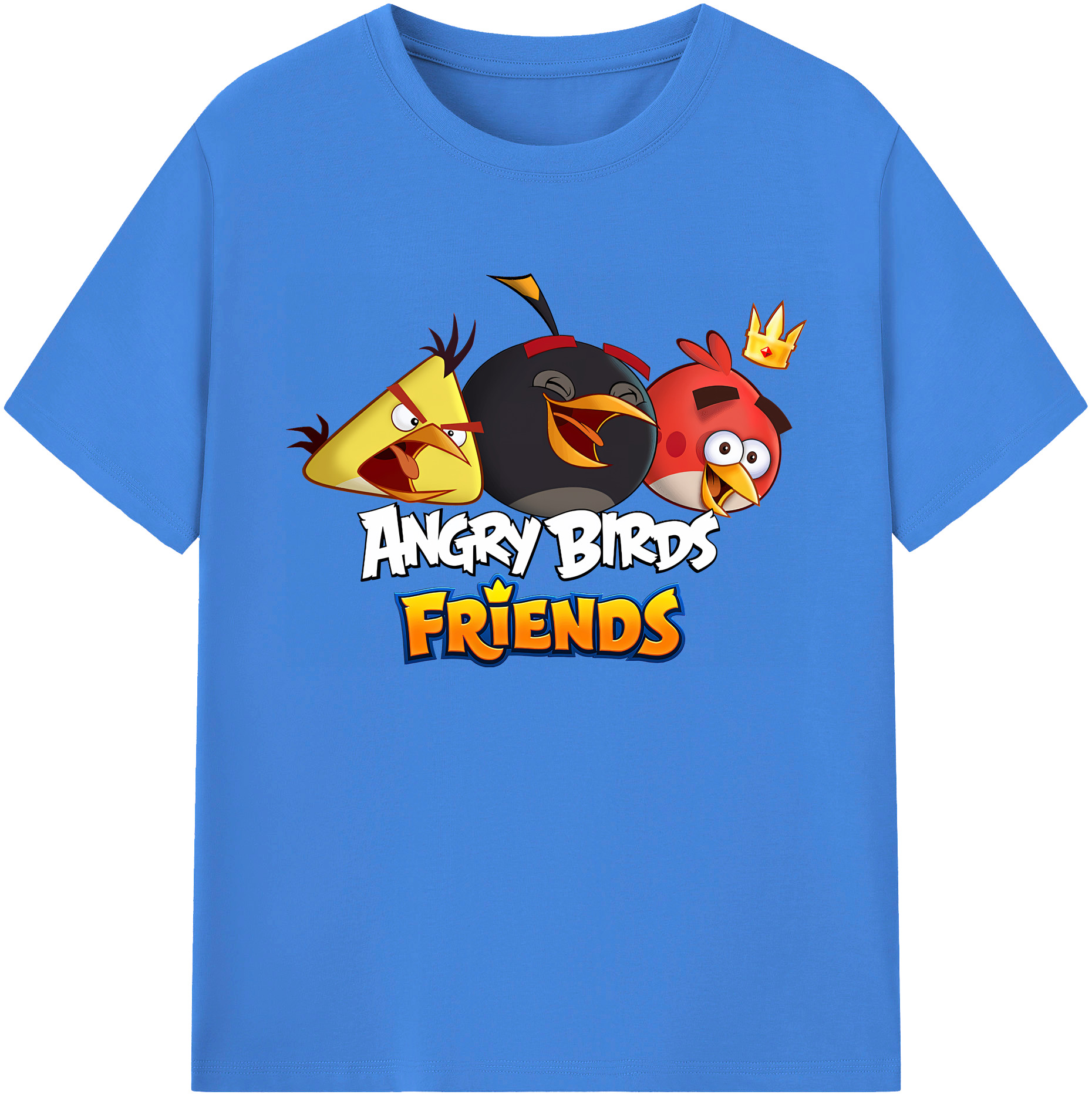 （画像用） Angry Birds アングリーバード 綿100％ メンズ半袖Tシャツ｜肌触りやわらか＆通気性