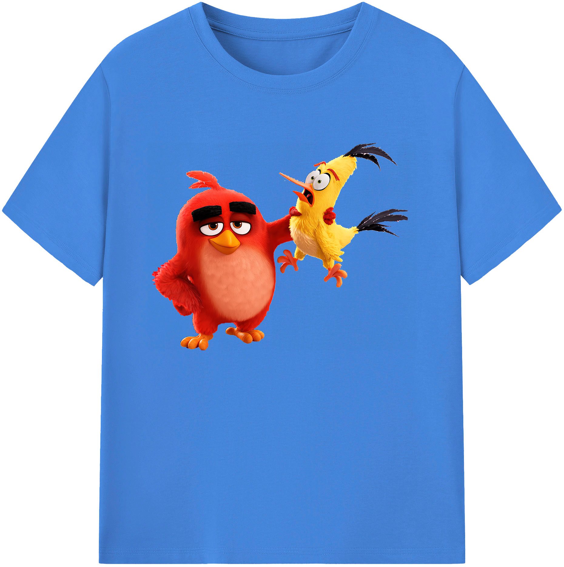 （画像用） Angry Birds アングリーバード 綿100％ メンズ半袖Tシャツ｜肌触りやわらか＆通気性