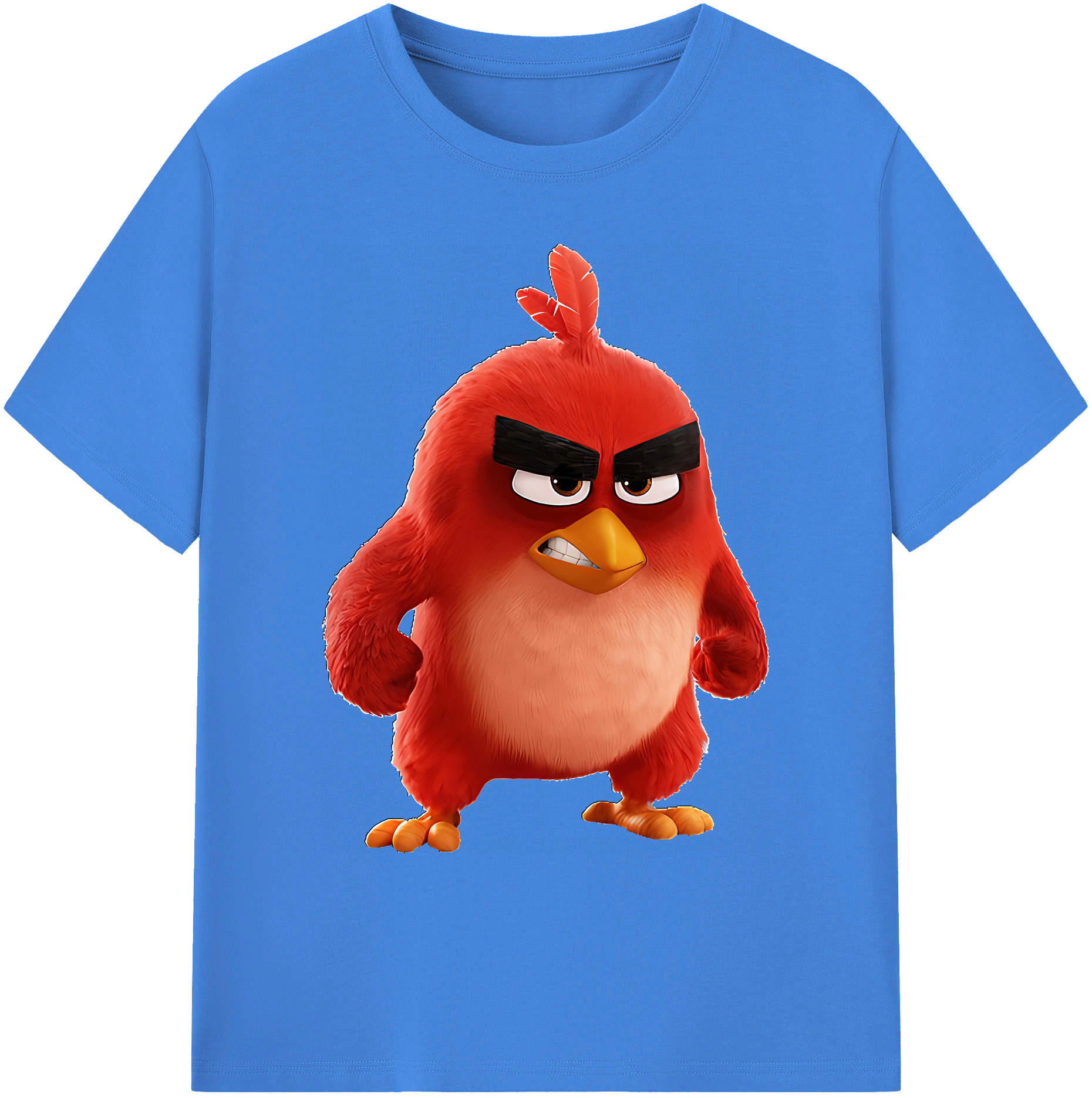 （画像用） Angry Birds アングリーバード 綿100％ メンズ半袖Tシャツ｜肌触りやわらか＆通気性