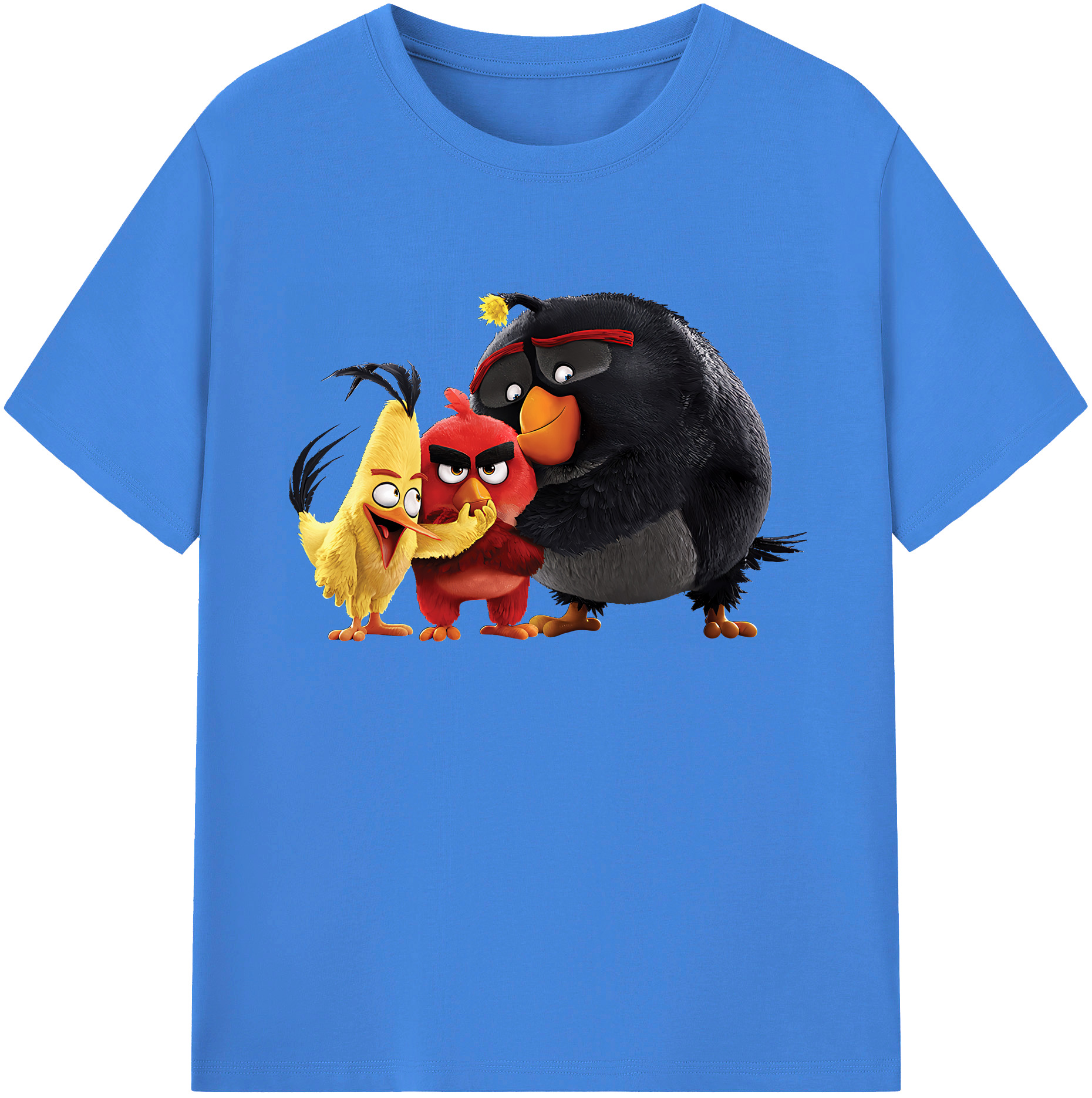 （画像用） Angry Birds アングリーバード 綿100％ メンズ半袖Tシャツ｜肌触りやわらか＆通気性