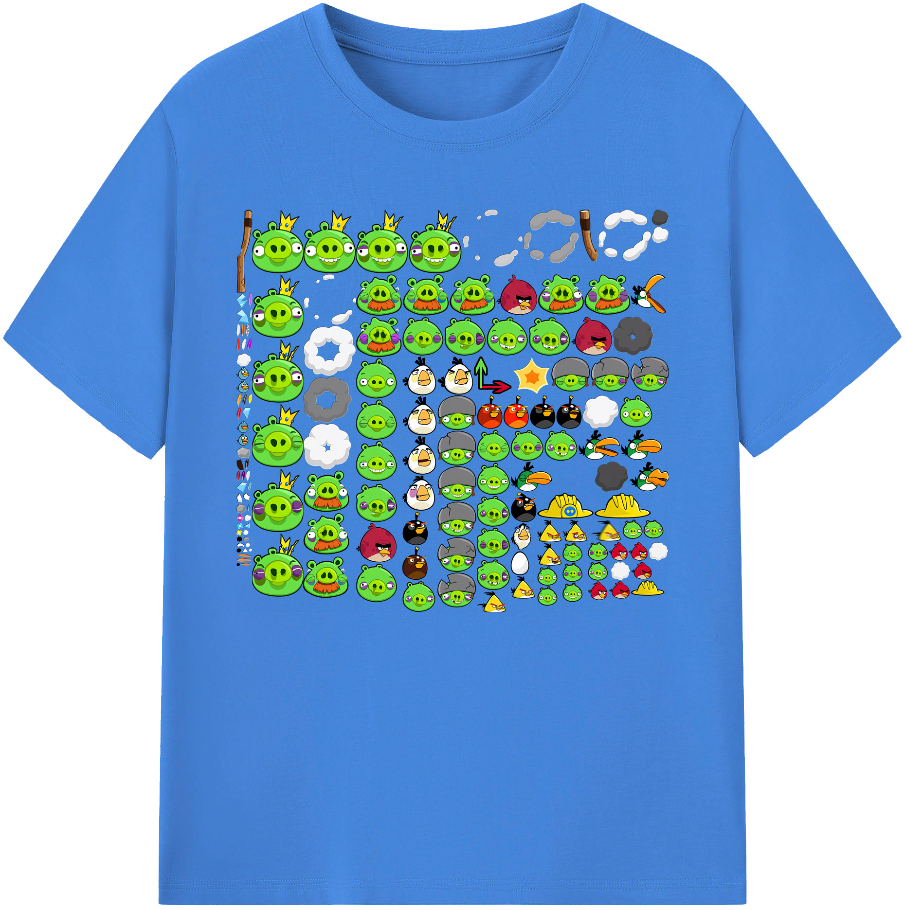 （画像用） Angry Birds アングリーバード 綿100％ メンズ半袖Tシャツ｜肌触りやわらか＆通気性