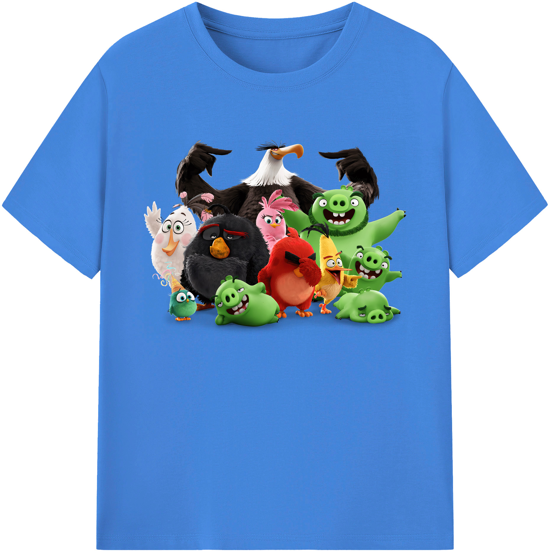 （画像用） Angry Birds アングリーバード 綿100％ メンズ半袖Tシャツ｜肌触りやわらか＆通気性