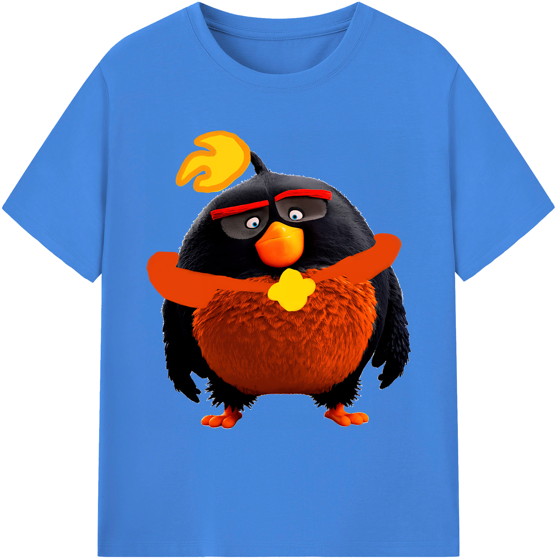 （画像用） Angry Birds アングリーバード 綿100％ メンズ半袖Tシャツ｜肌触りやわらか＆通気性