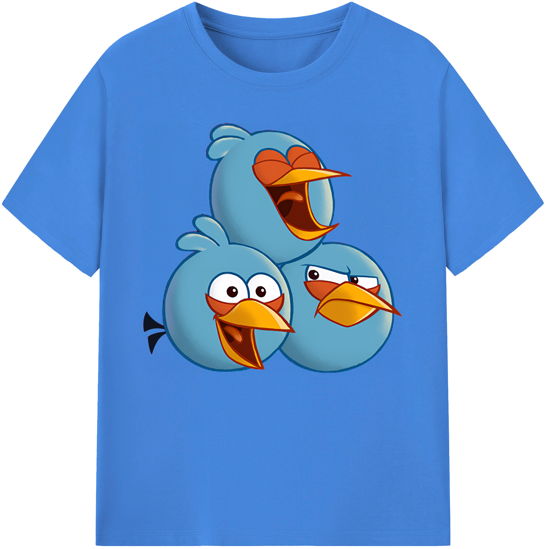 （画像用） Angry Birds アングリーバード 綿100％ メンズ半袖Tシャツ｜肌触りやわらか＆通気性