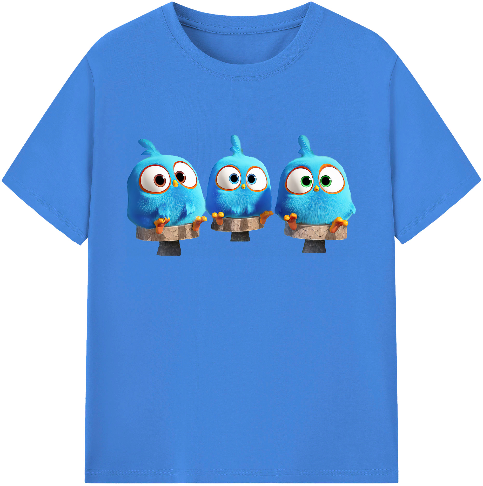 （画像用） Angry Birds アングリーバード 綿100％ メンズ半袖Tシャツ｜肌触りやわらか＆通気性