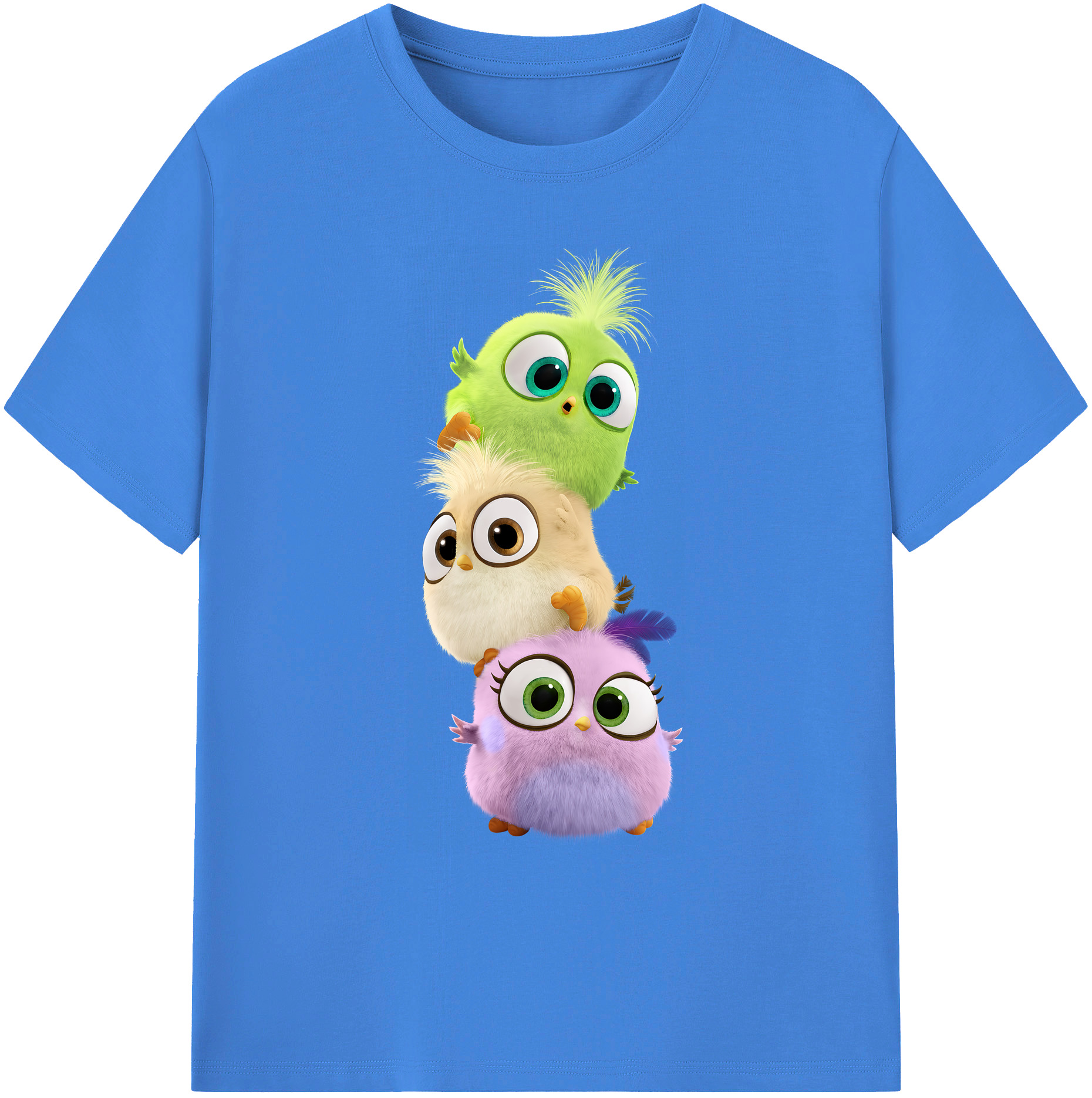 （画像用） Angry Birds アングリーバード 綿100％ メンズ半袖Tシャツ｜肌触りやわらか＆通気性