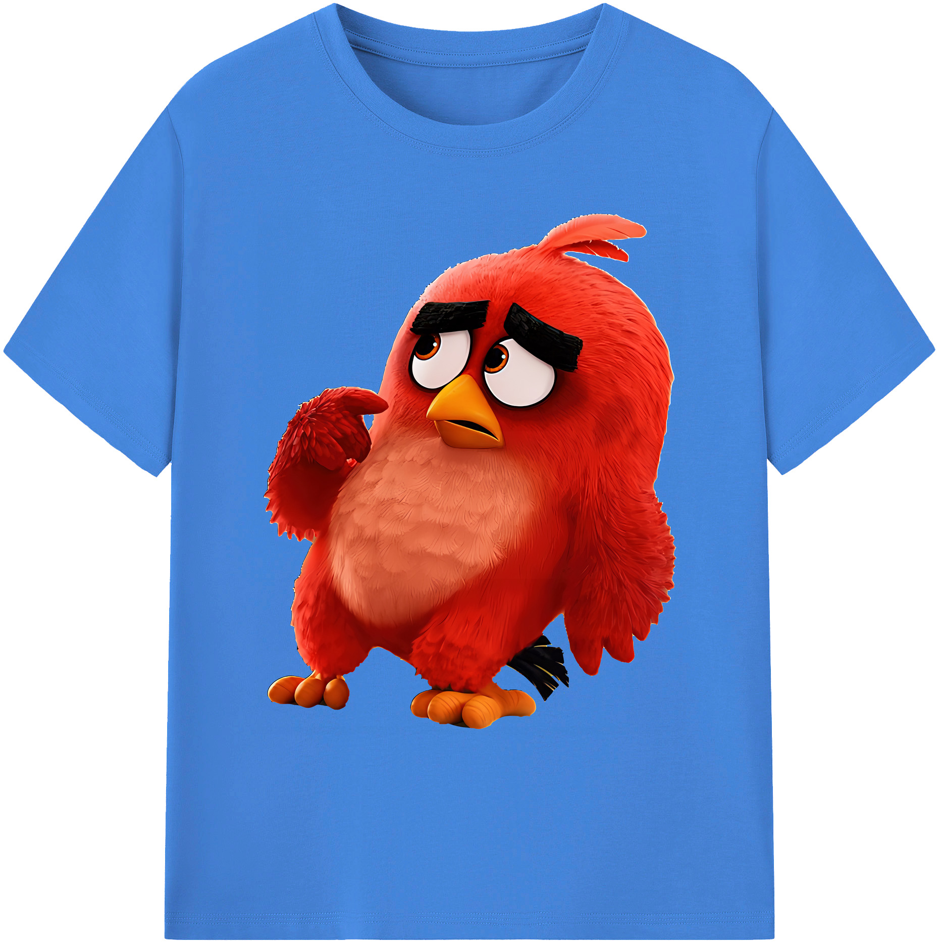 （画像用） Angry Birds アングリーバード 綿100％ メンズ半袖Tシャツ｜肌触りやわらか＆通気性
