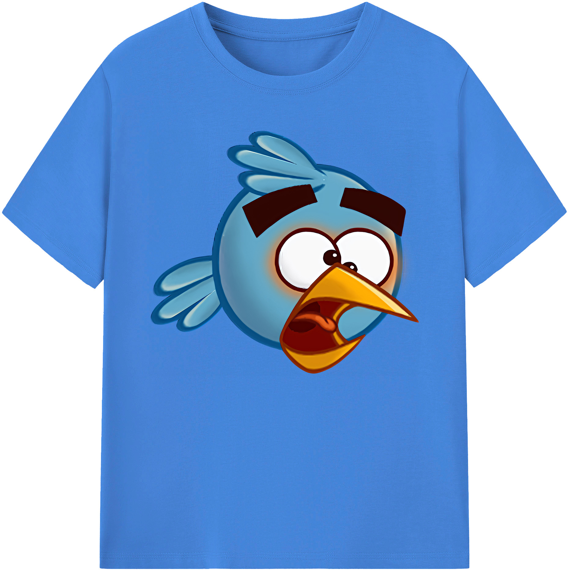 （画像用） Angry Birds アングリーバード 綿100％ メンズ半袖Tシャツ｜肌触りやわらか＆通気性