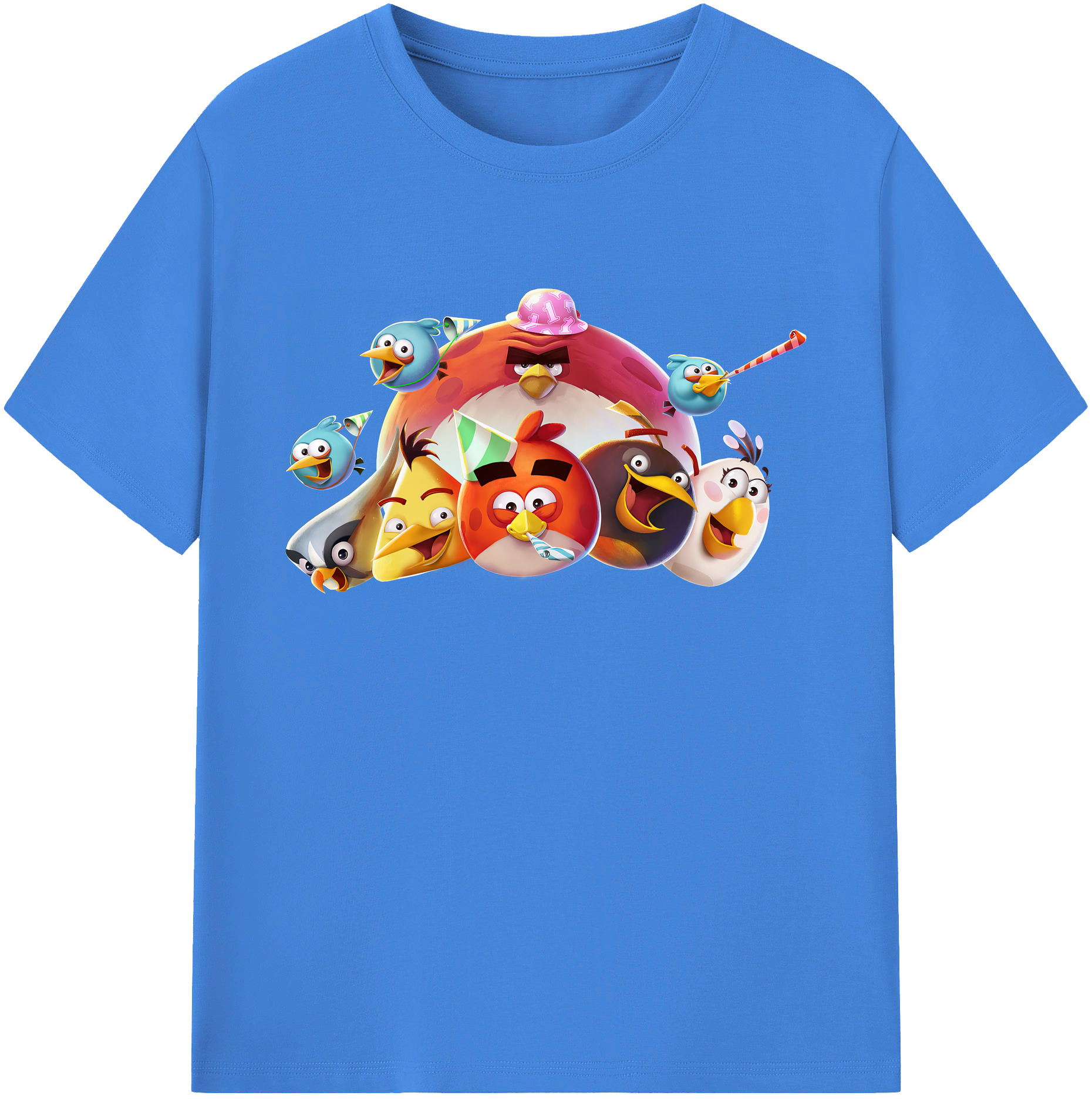 （画像用） Angry Birds アングリーバード 綿100％ メンズ半袖Tシャツ｜肌触りやわらか＆通気性