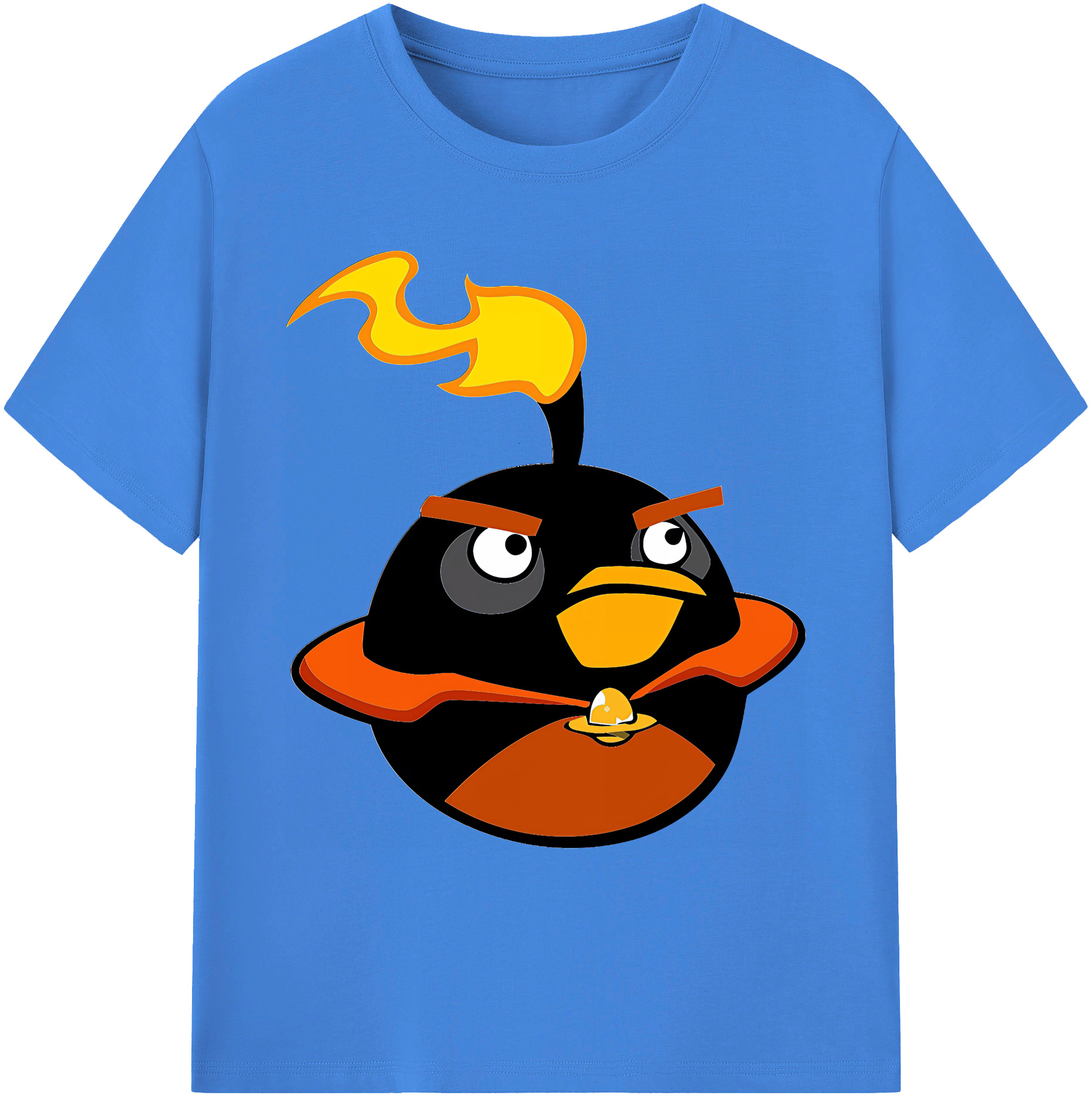 （画像用） Angry Birds アングリーバード 綿100％ メンズ半袖Tシャツ｜肌触りやわらか＆通気性