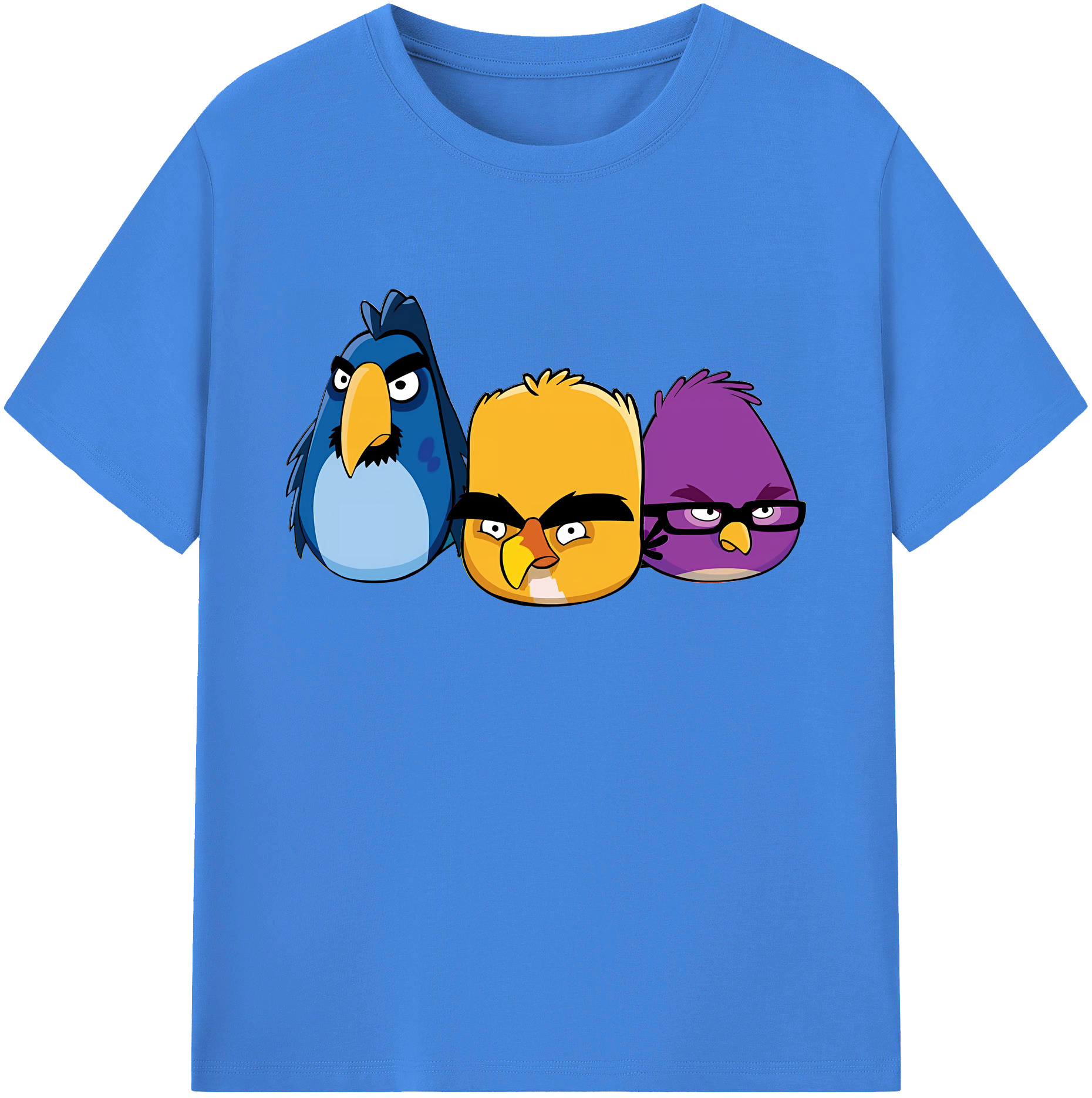 （画像用） Angry Birds アングリーバード 綿100％ メンズ半袖Tシャツ｜肌触りやわらか＆通気性