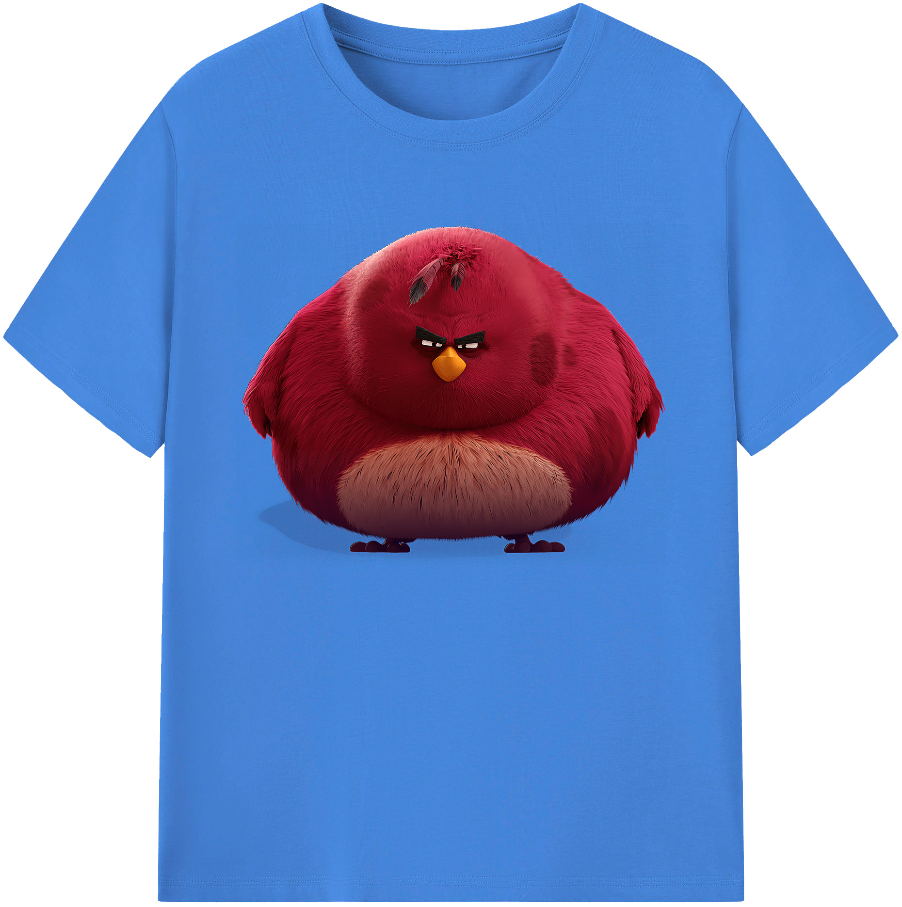 （画像用） Angry Birds アングリーバード 綿100％ メンズ半袖Tシャツ｜肌触りやわらか＆通気性