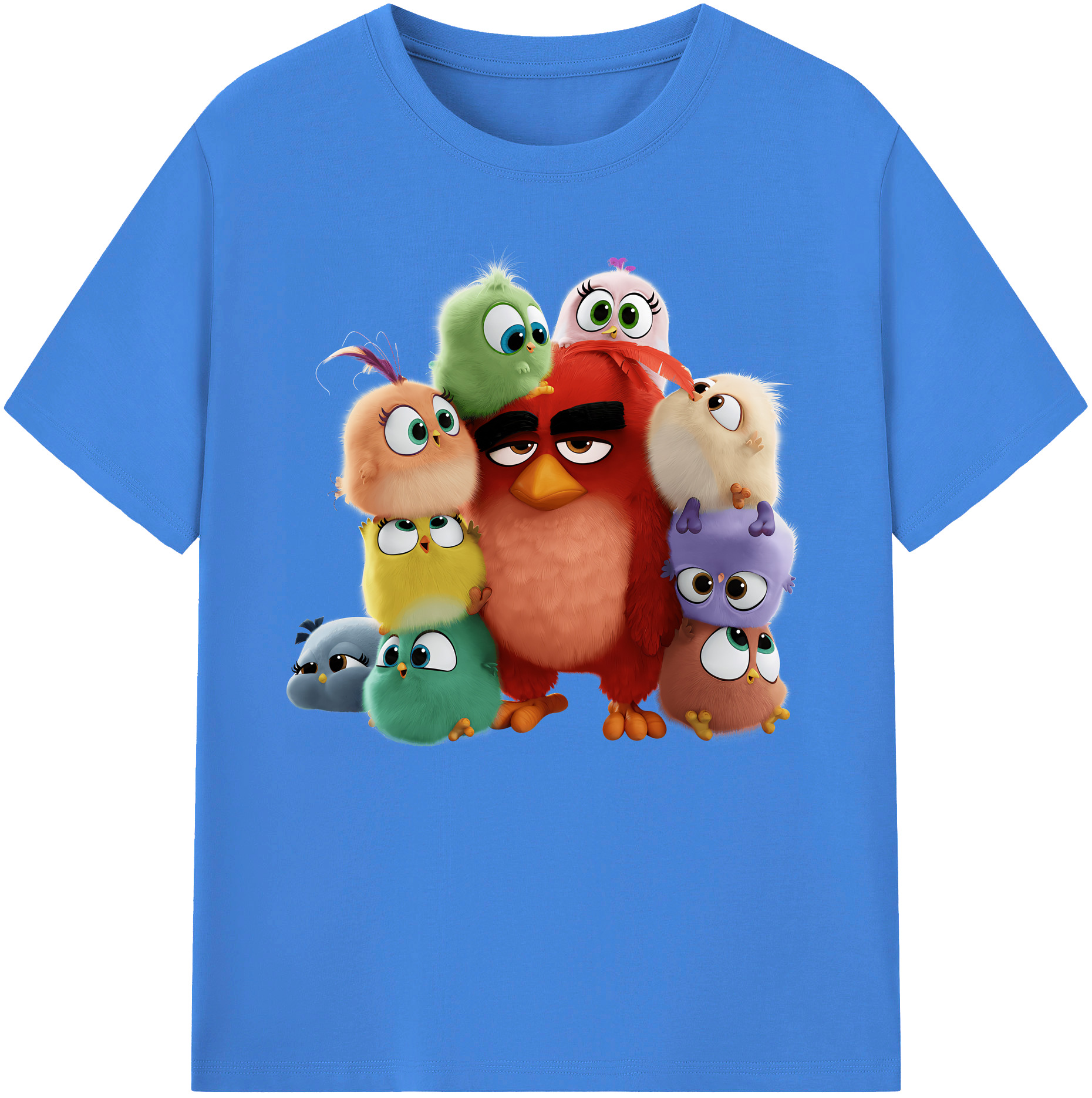 （画像用） Angry Birds アングリーバード 綿100％ メンズ半袖Tシャツ｜肌触りやわらか＆通気性