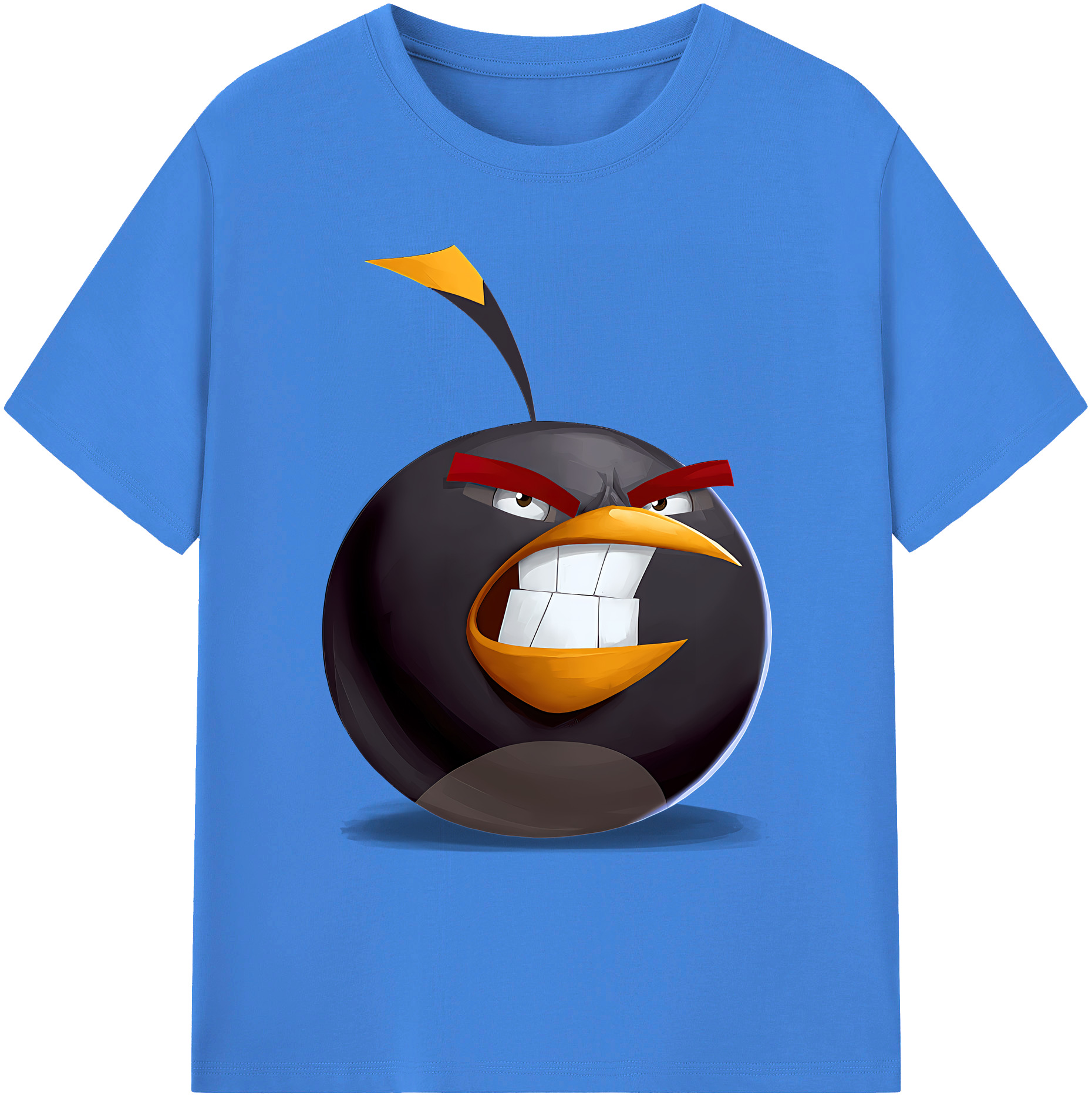 （画像用） Angry Birds アングリーバード 綿100％ メンズ半袖Tシャツ｜肌触りやわらか＆通気性