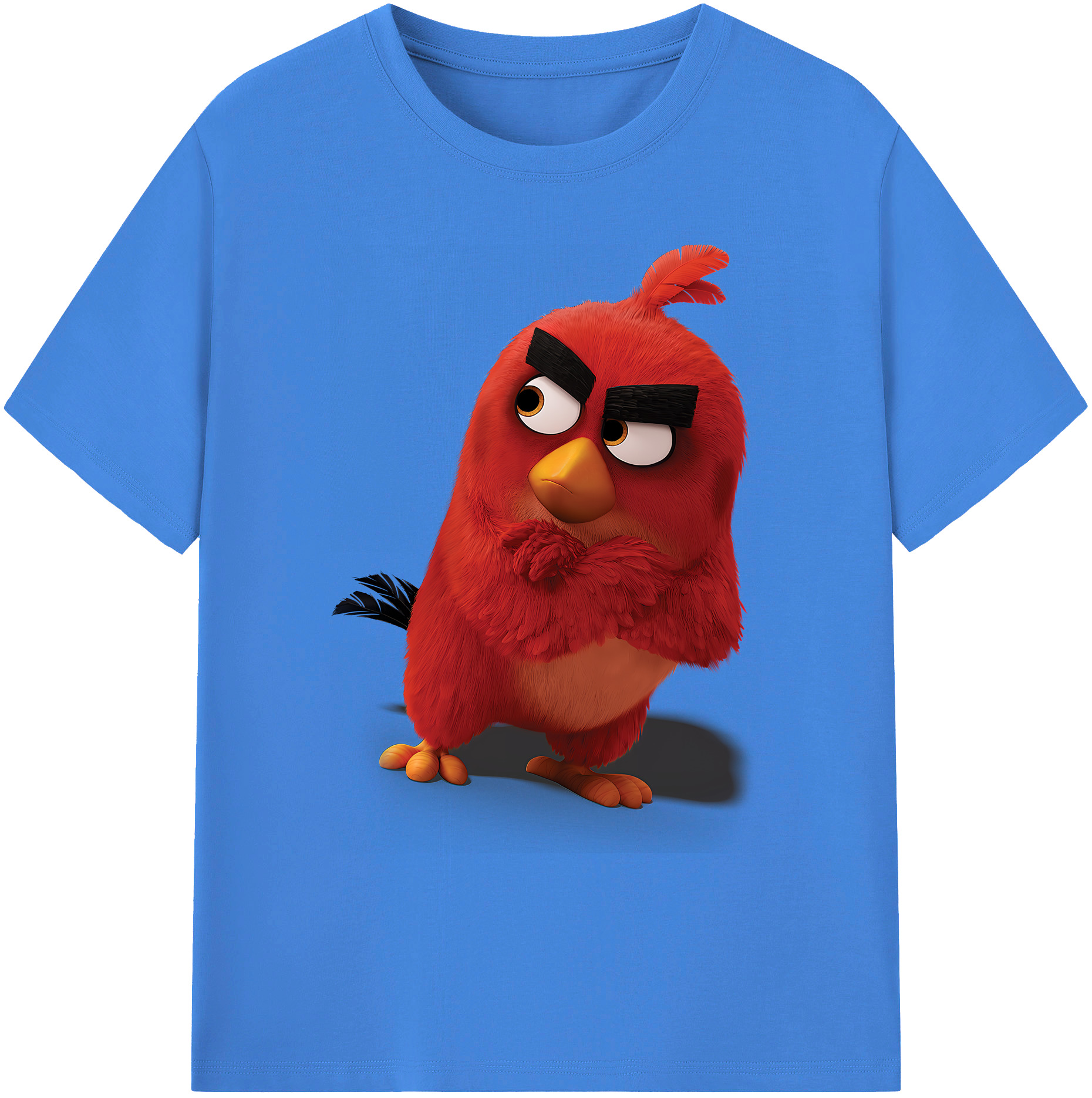 （画像用） Angry Birds アングリーバード 綿100％ メンズ半袖Tシャツ｜肌触りやわらか＆通気性