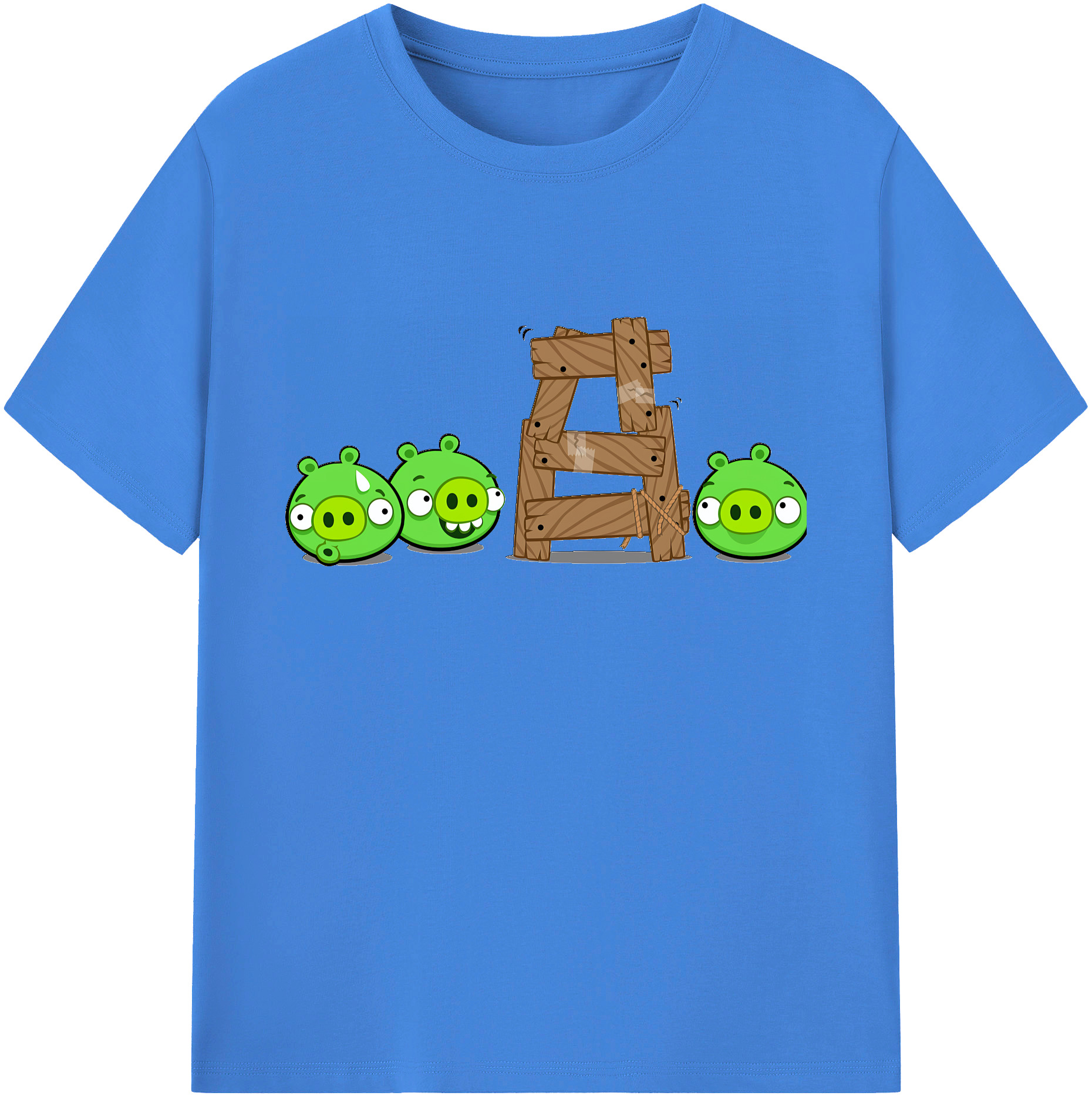 （画像用） Angry Birds アングリーバード 綿100％ メンズ半袖Tシャツ｜肌触りやわらか＆通気性