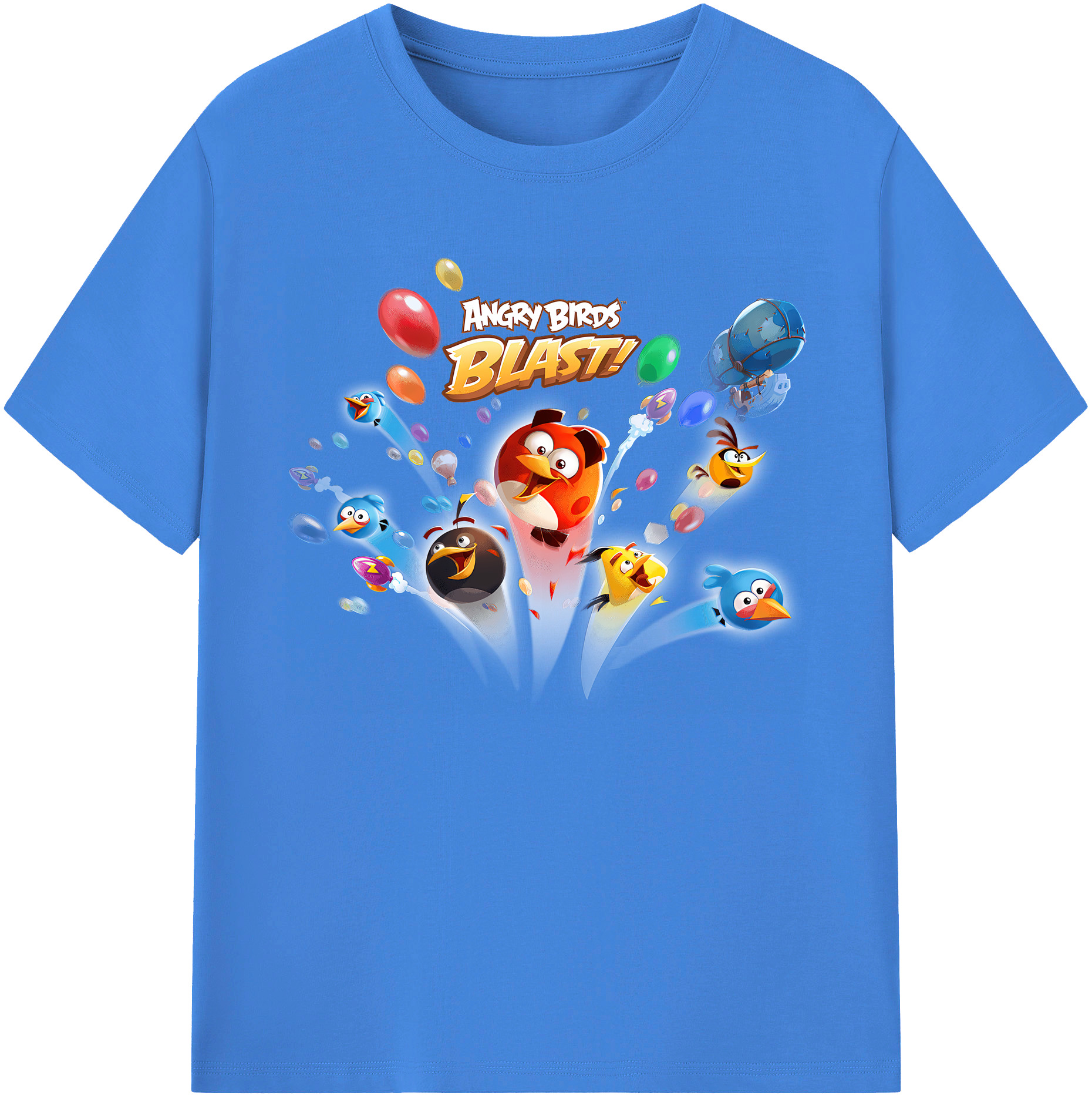 （画像用） Angry Birds アングリーバード 綿100％ メンズ半袖Tシャツ｜肌触りやわらか＆通気性